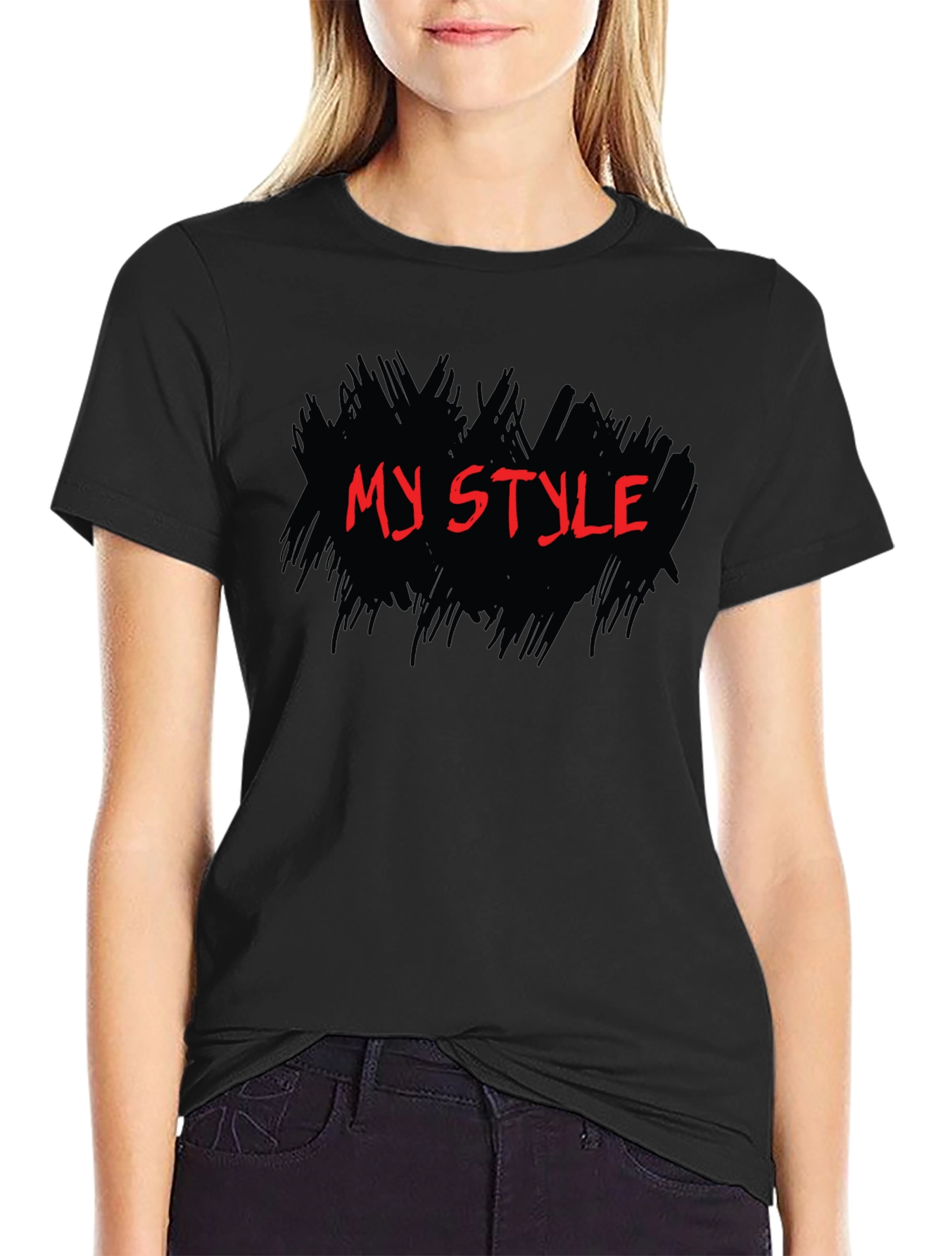 My Style Black Graphic Tee