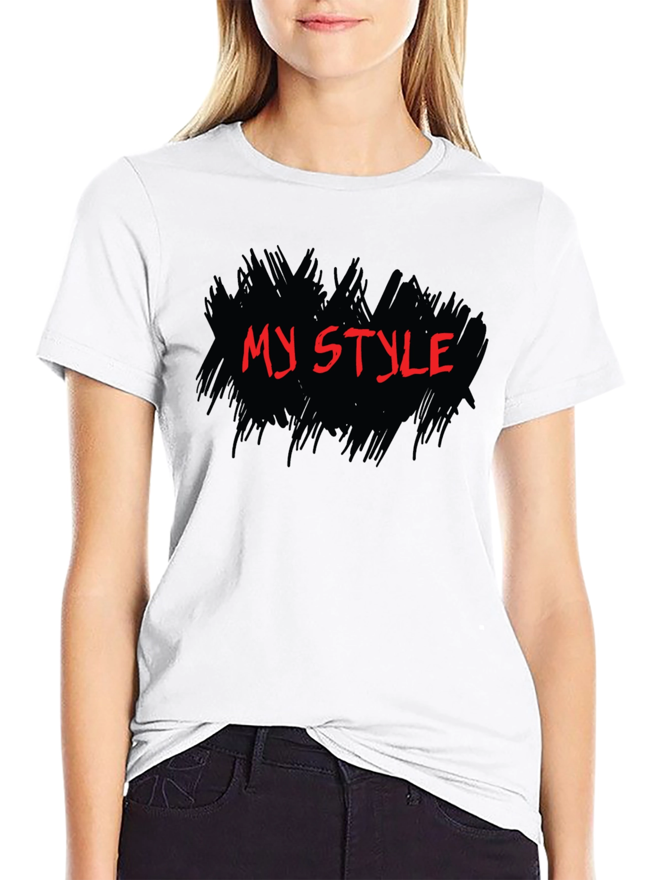 My Style Black Graphic Tee