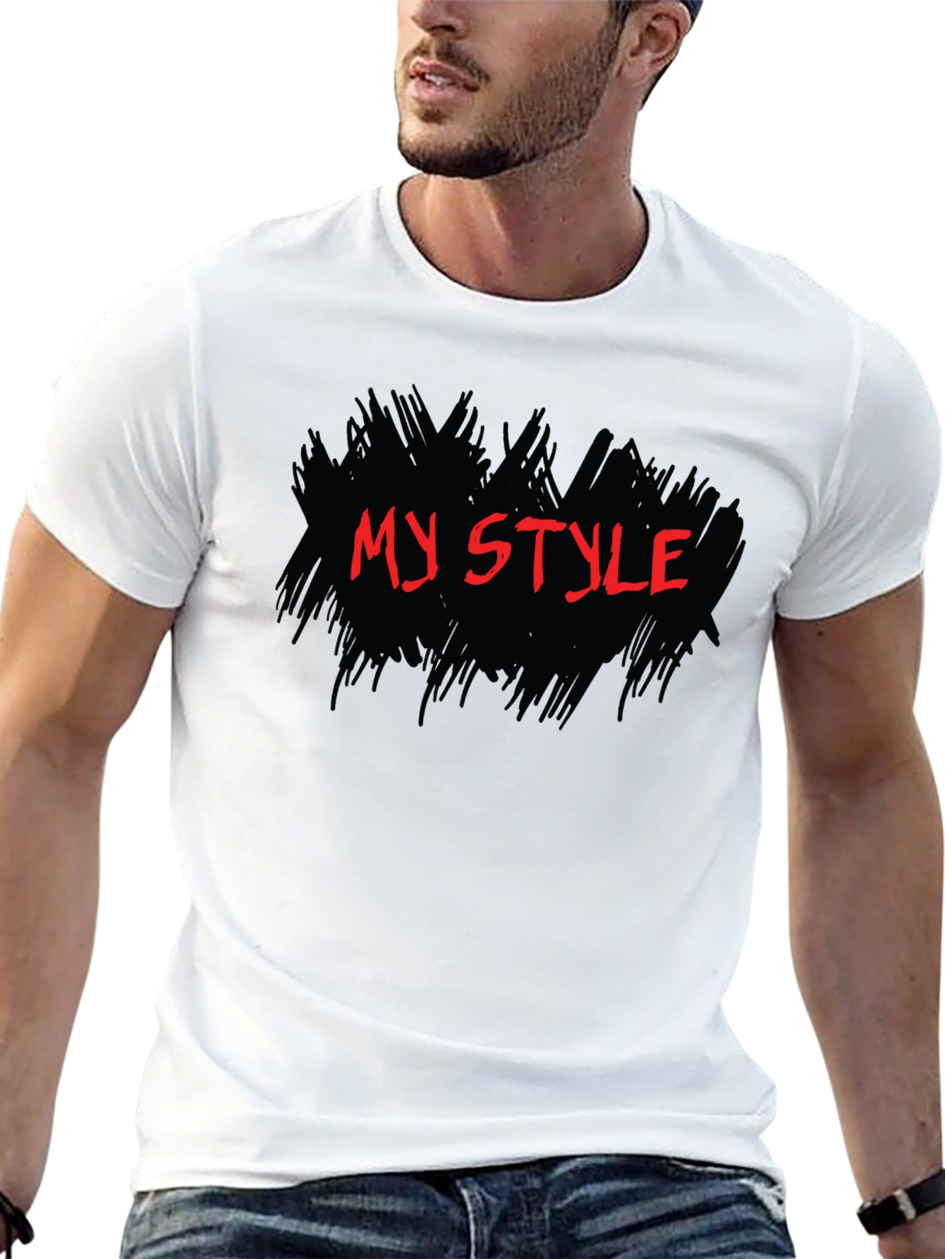 My Style Black Graphic Tee