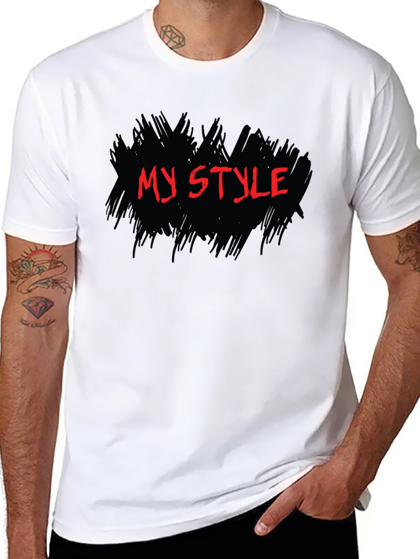 My Style Black Graphic Tee