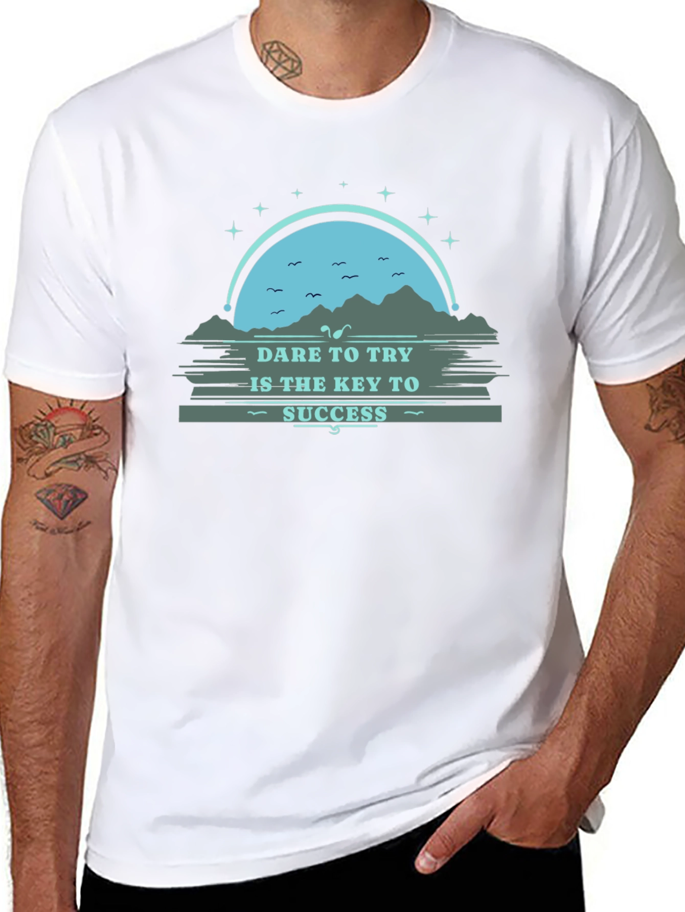 Dare to Try T-Shirt - Inspirational Graphic Tee