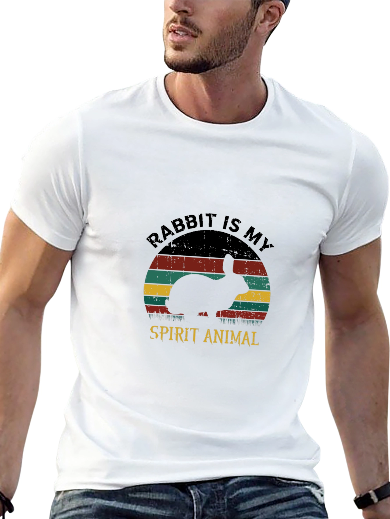 Rabbit Spirit Animal Graphic Tee