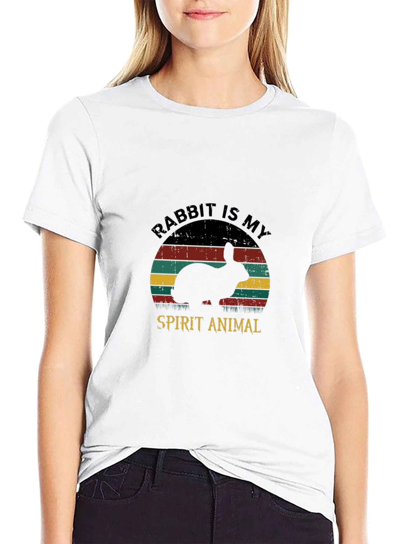 Rabbit Spirit Animal Graphic Tee