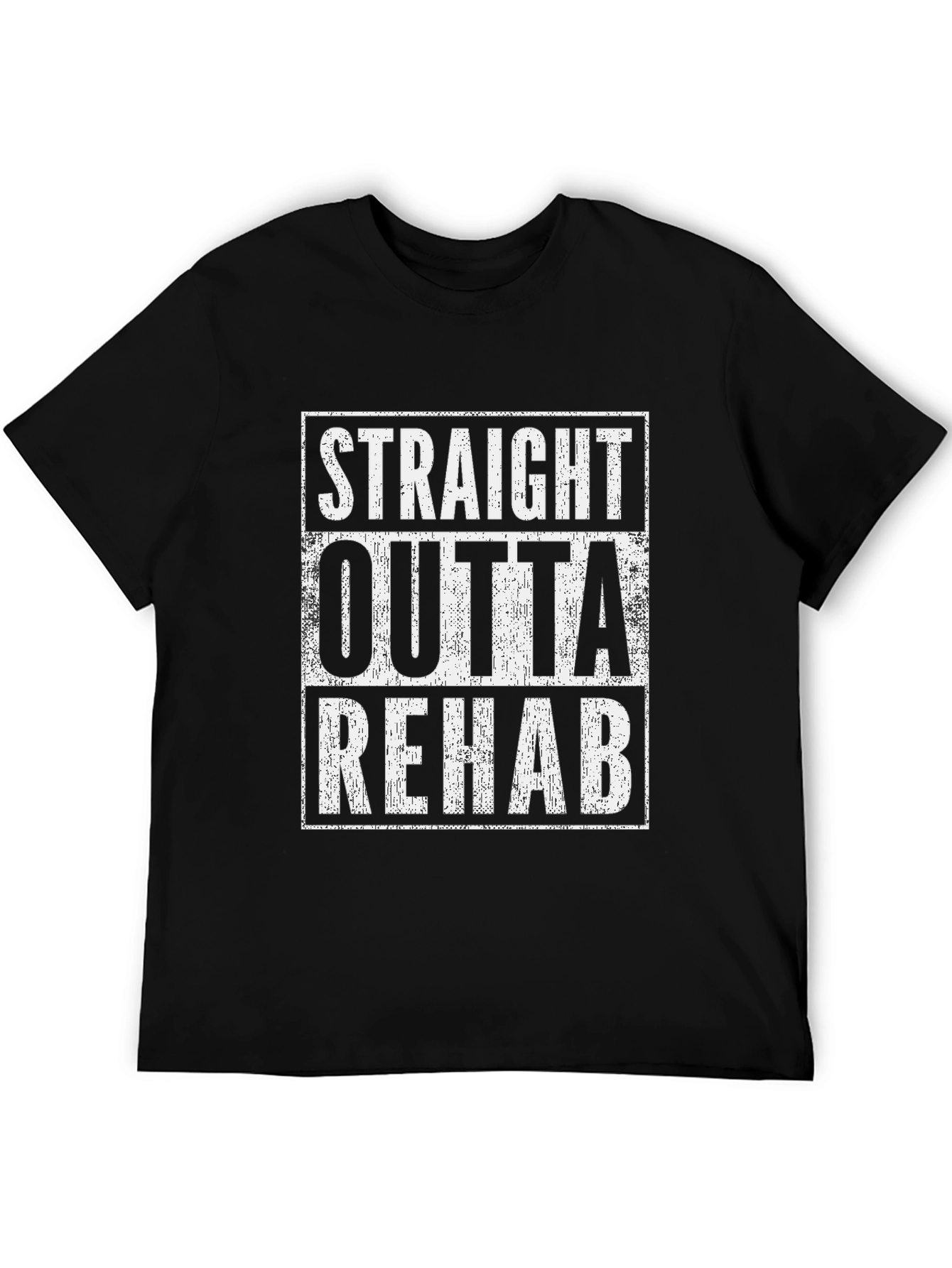 Straight Outta Rehab Graphic T-Shirt Mens