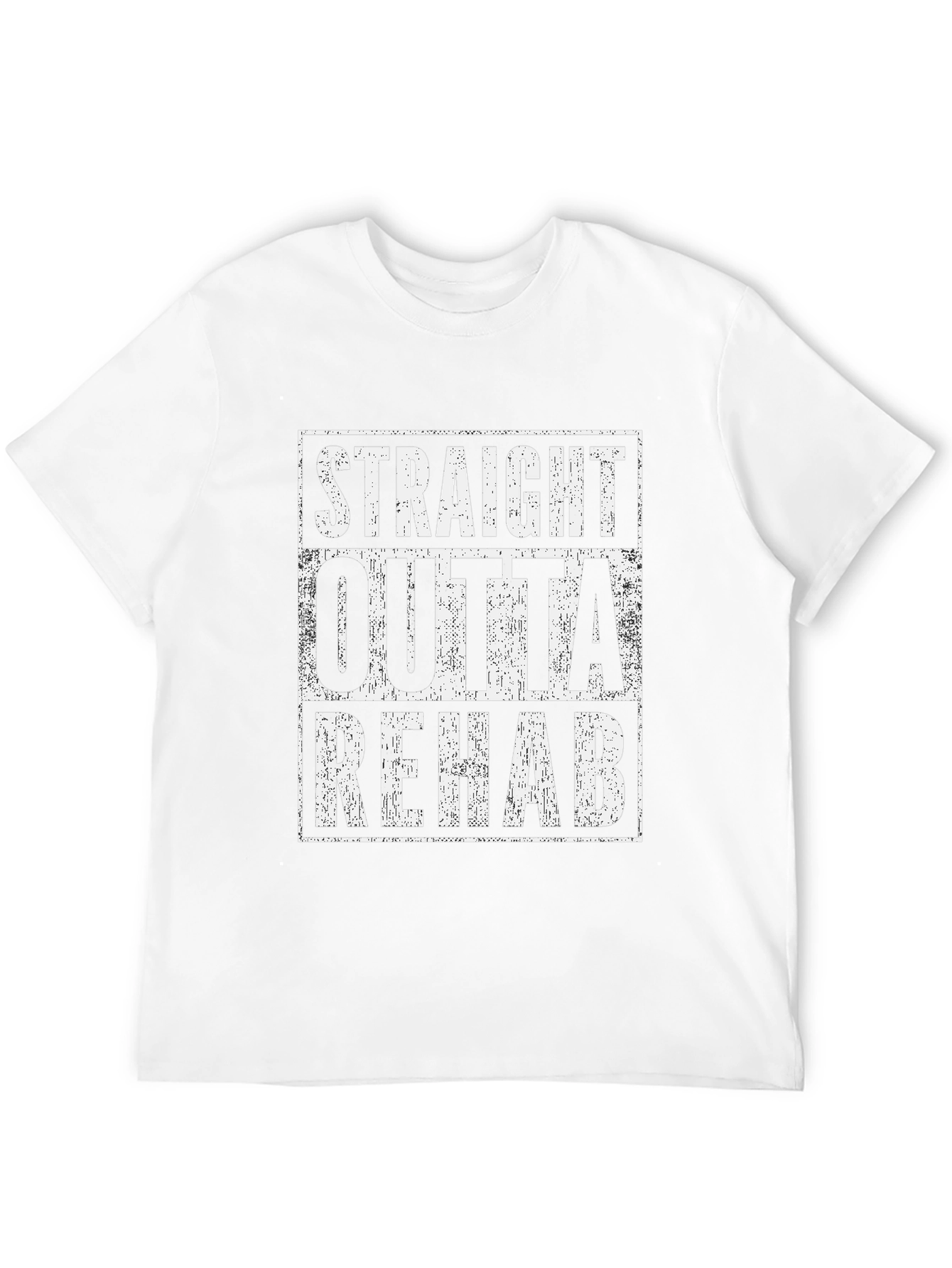 Straight Outta Rehab Graphic T-Shirt Mens