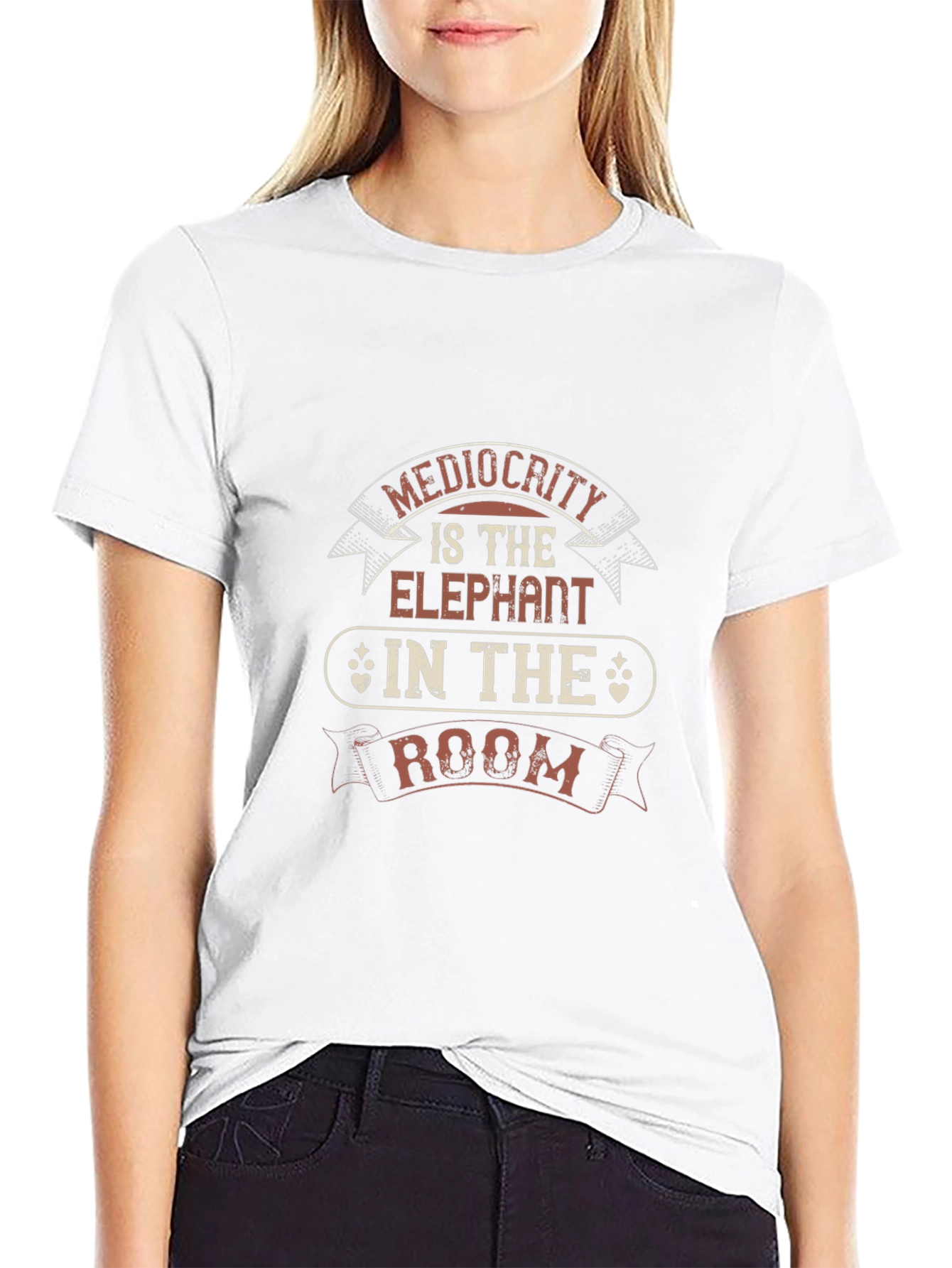 Mediocrity Elephant in the Room Graphic Tee