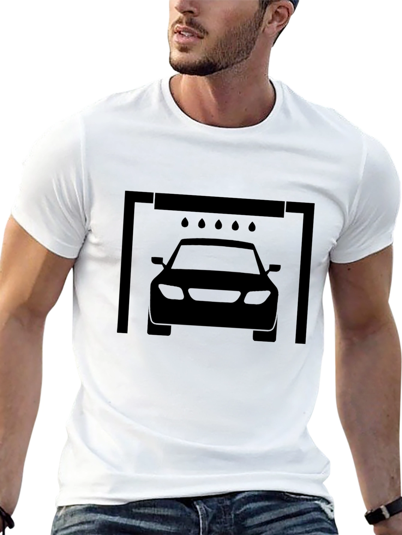 Car Wash T-Shirt - Black Graphic Tee