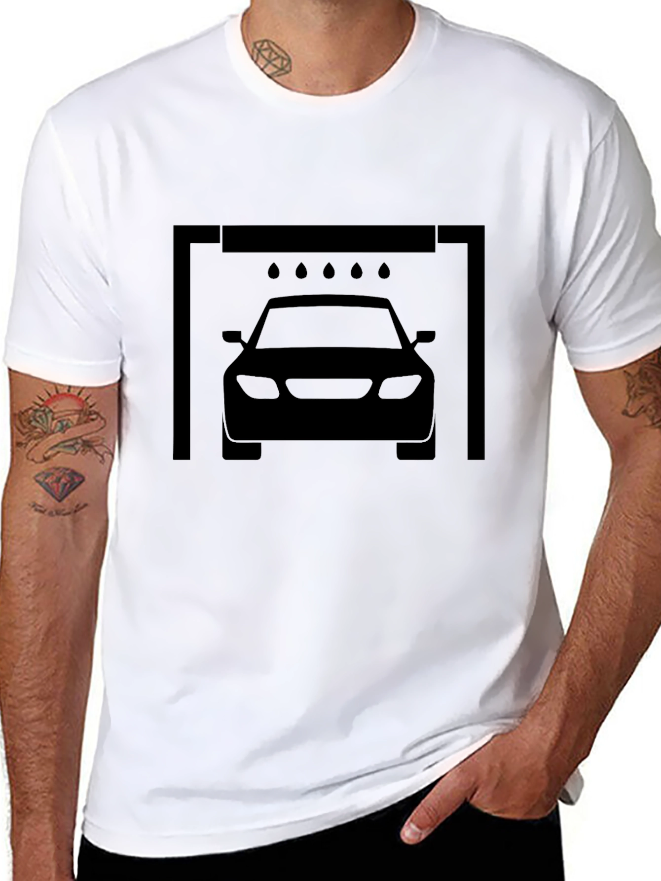 Car Wash T-Shirt - Black Graphic Tee