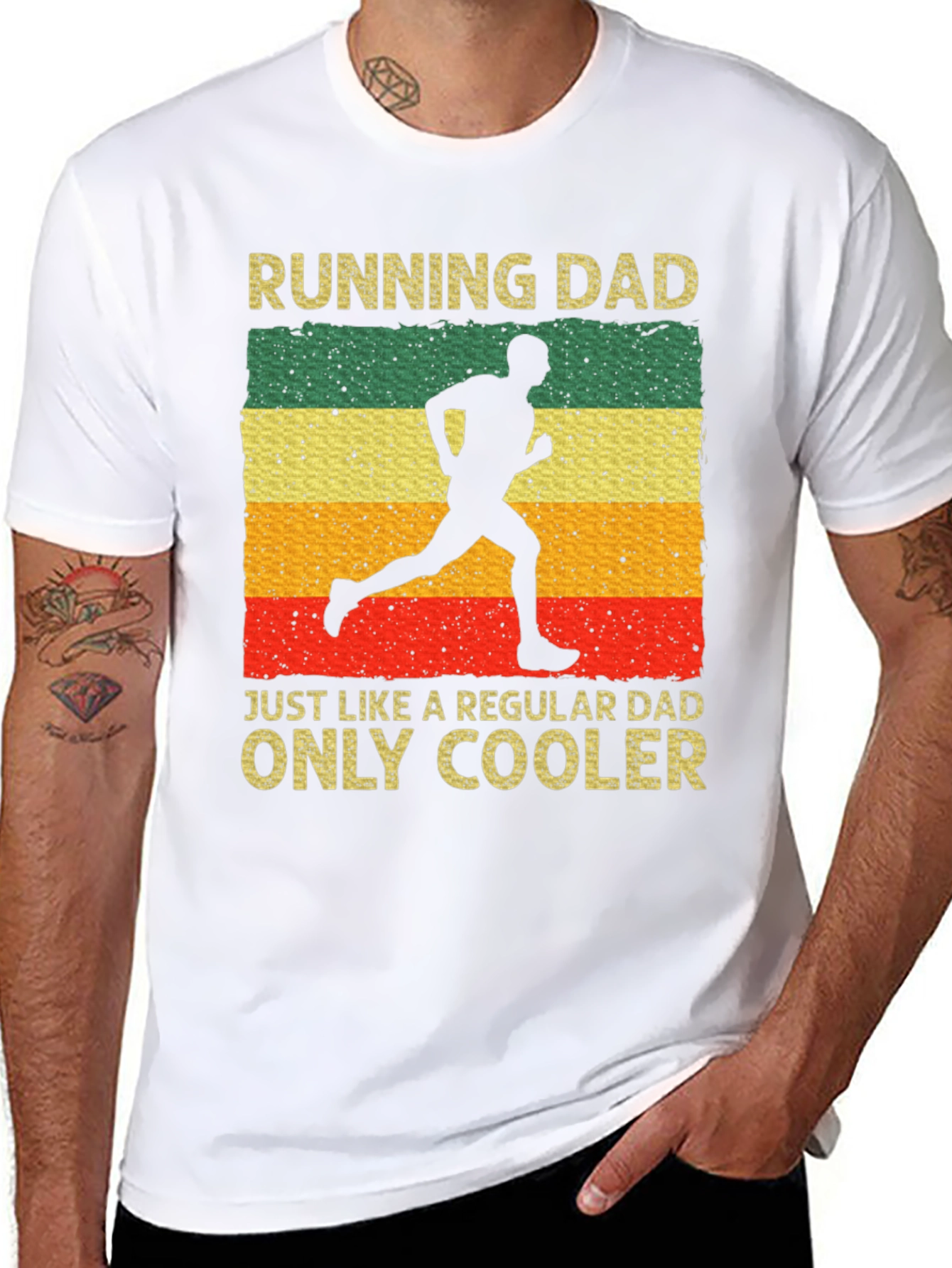 Running Dad T-Shirt - Cool Fathers Day Gift