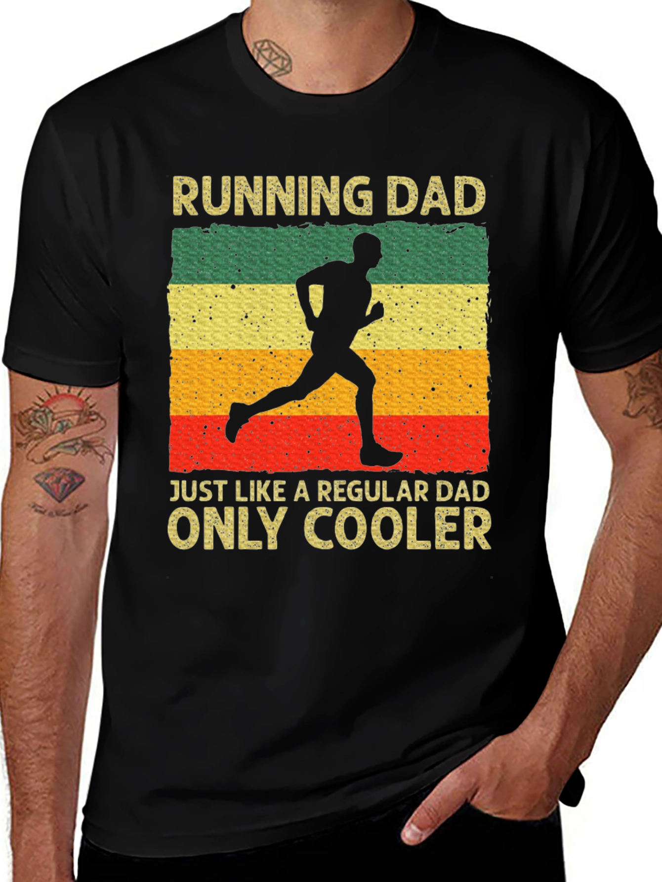 Running Dad T-Shirt - Cool Fathers Day Gift