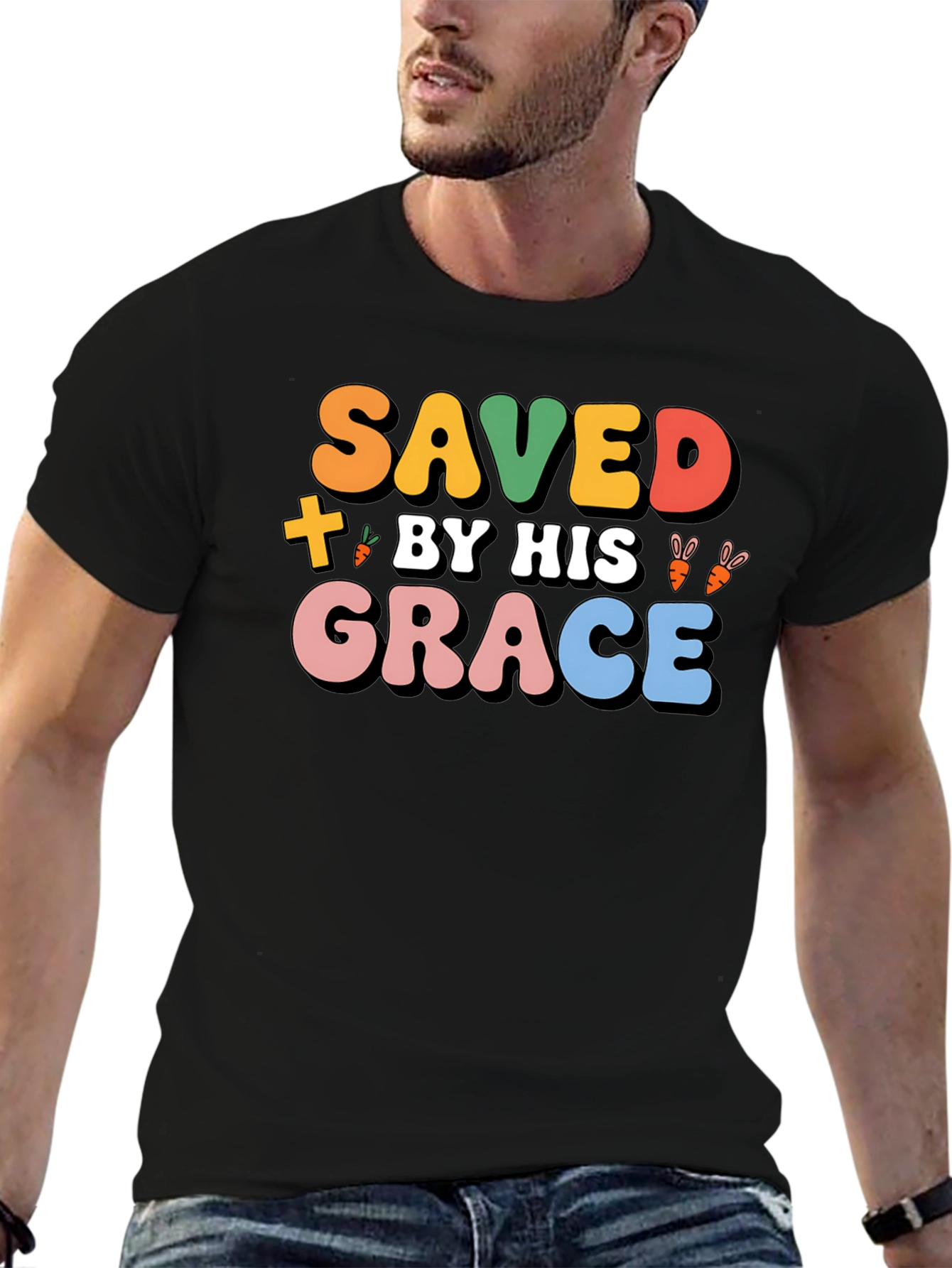 Saved By His Grace T-Shirt - Easter Gift