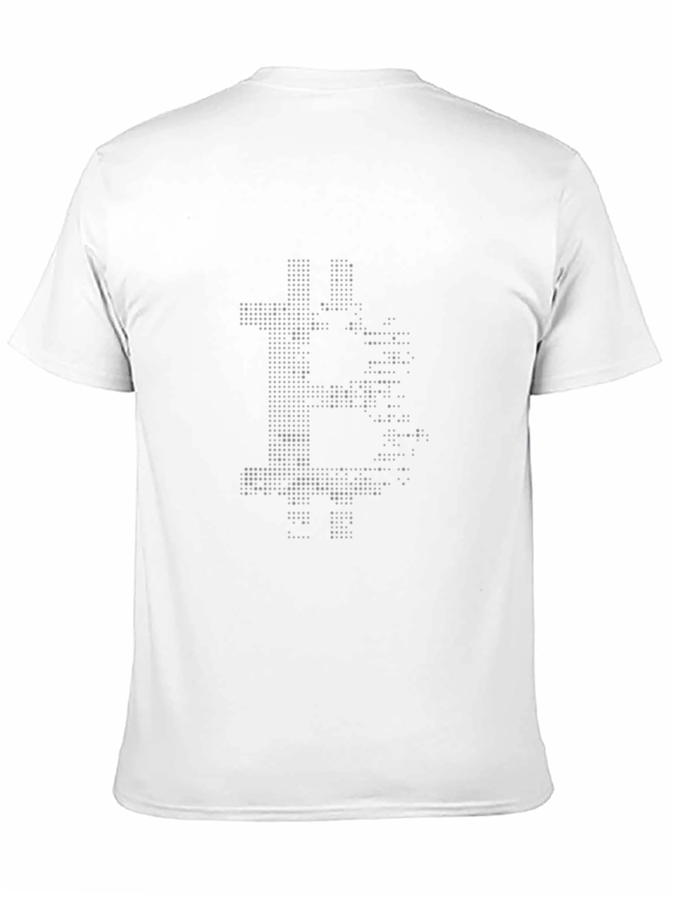 Bitcoin Pixelated Graphic Black T-Shirt