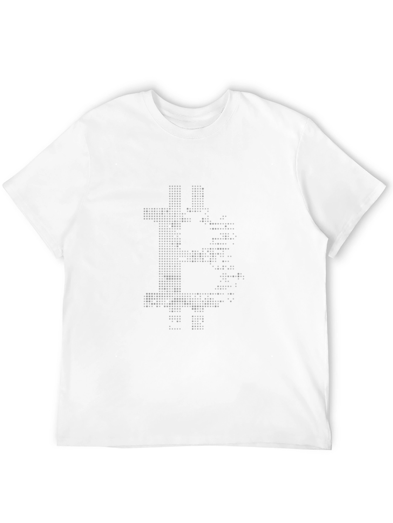 Bitcoin Pixelated Graphic Black T-Shirt