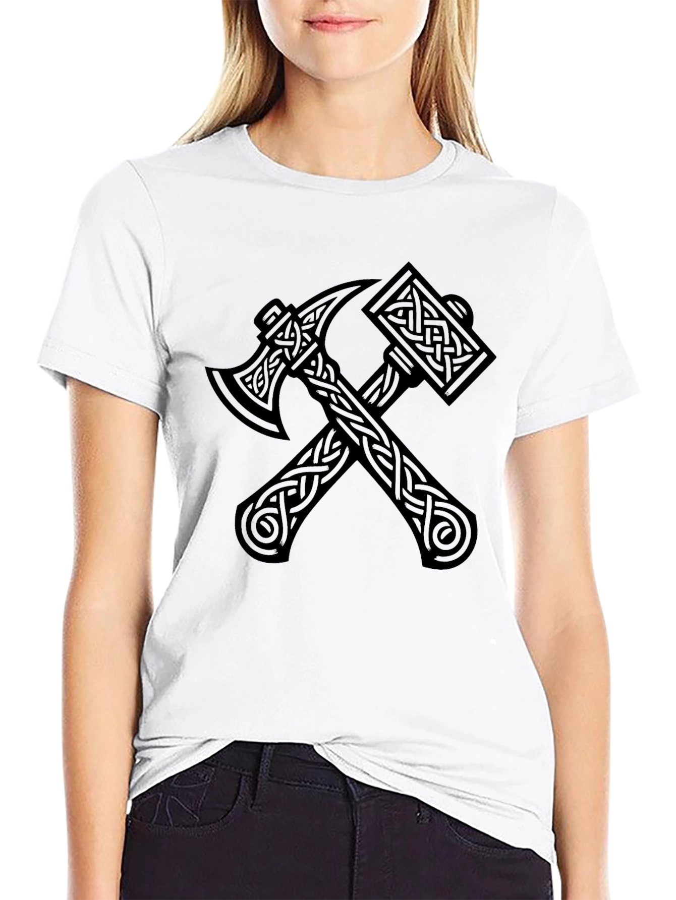 Axe and Hammer Viking T-Shirt