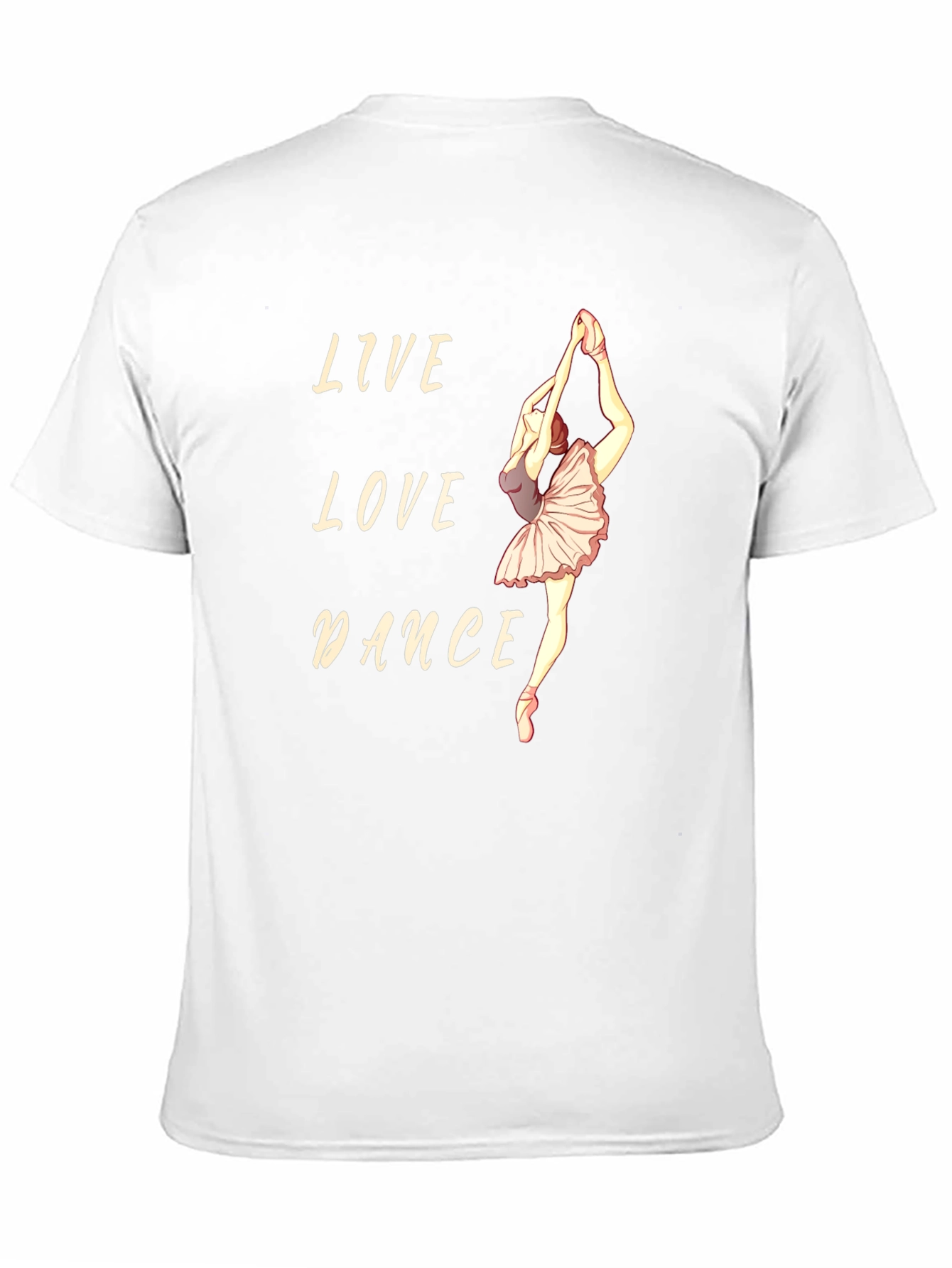 Live Love Dance T-Shirt - Ballerina Graphic Tee