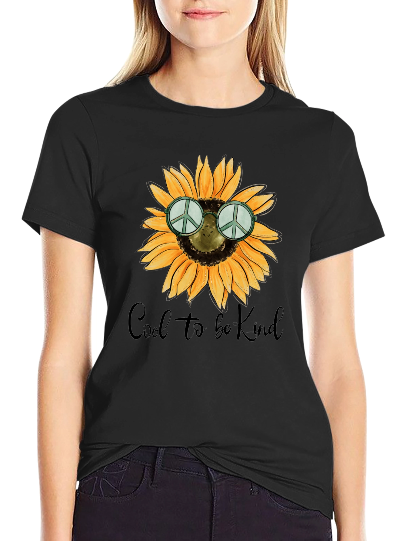 Cool to be Kind Sunflower Graphic Tee