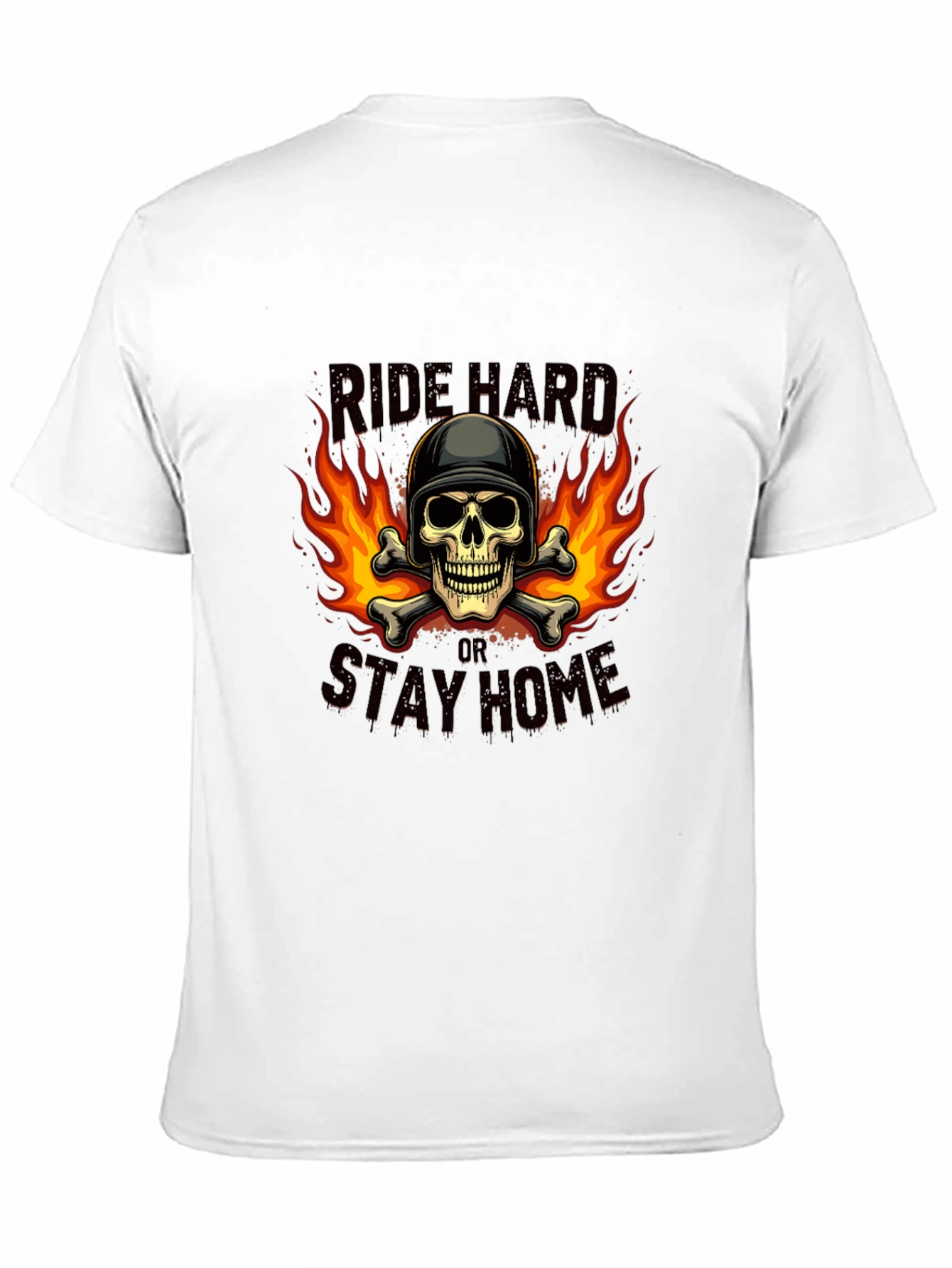 Ride Hard Skull Graphic T-Shirt