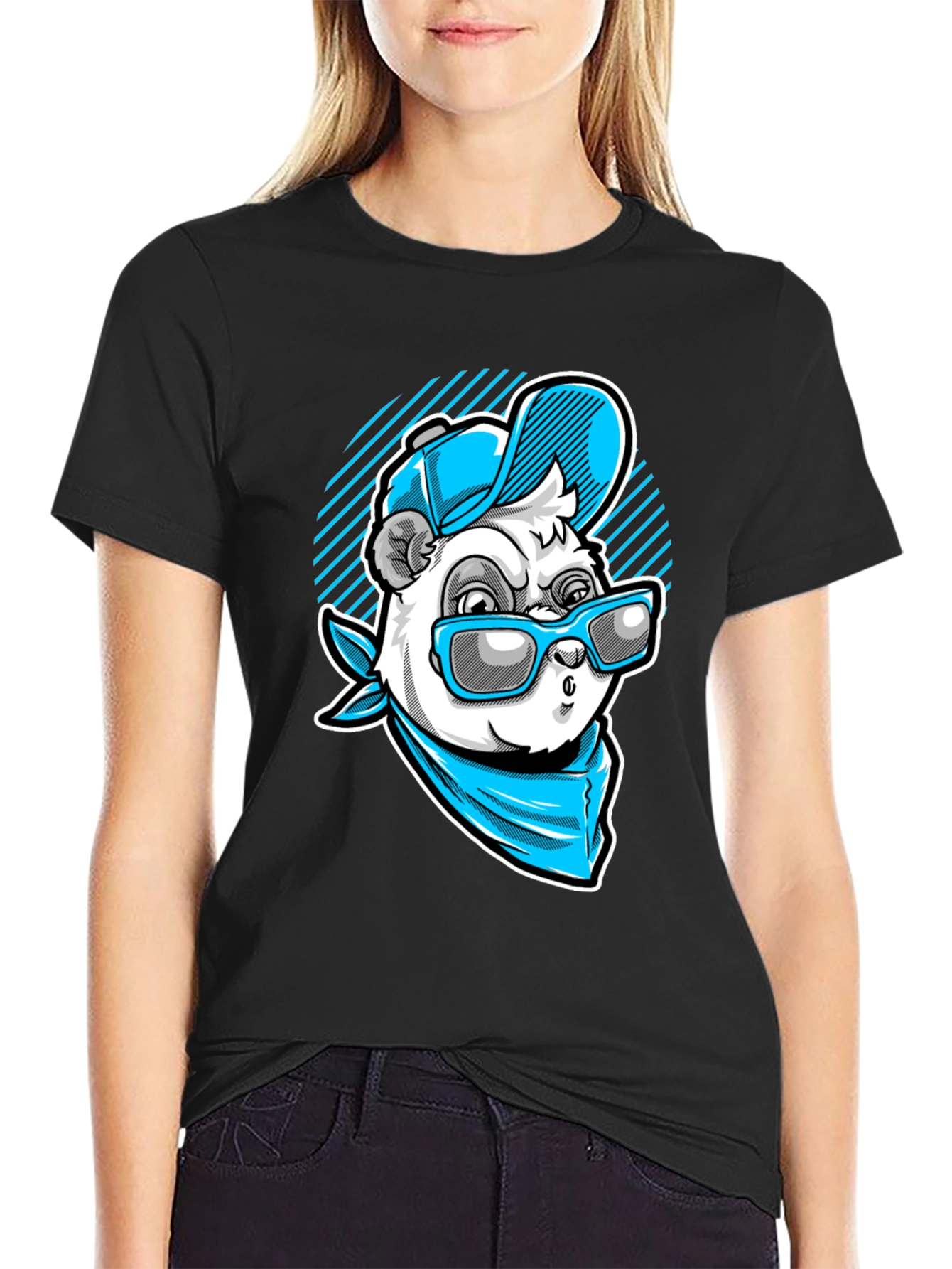 Cool Panda Graphic Tee - Street Style