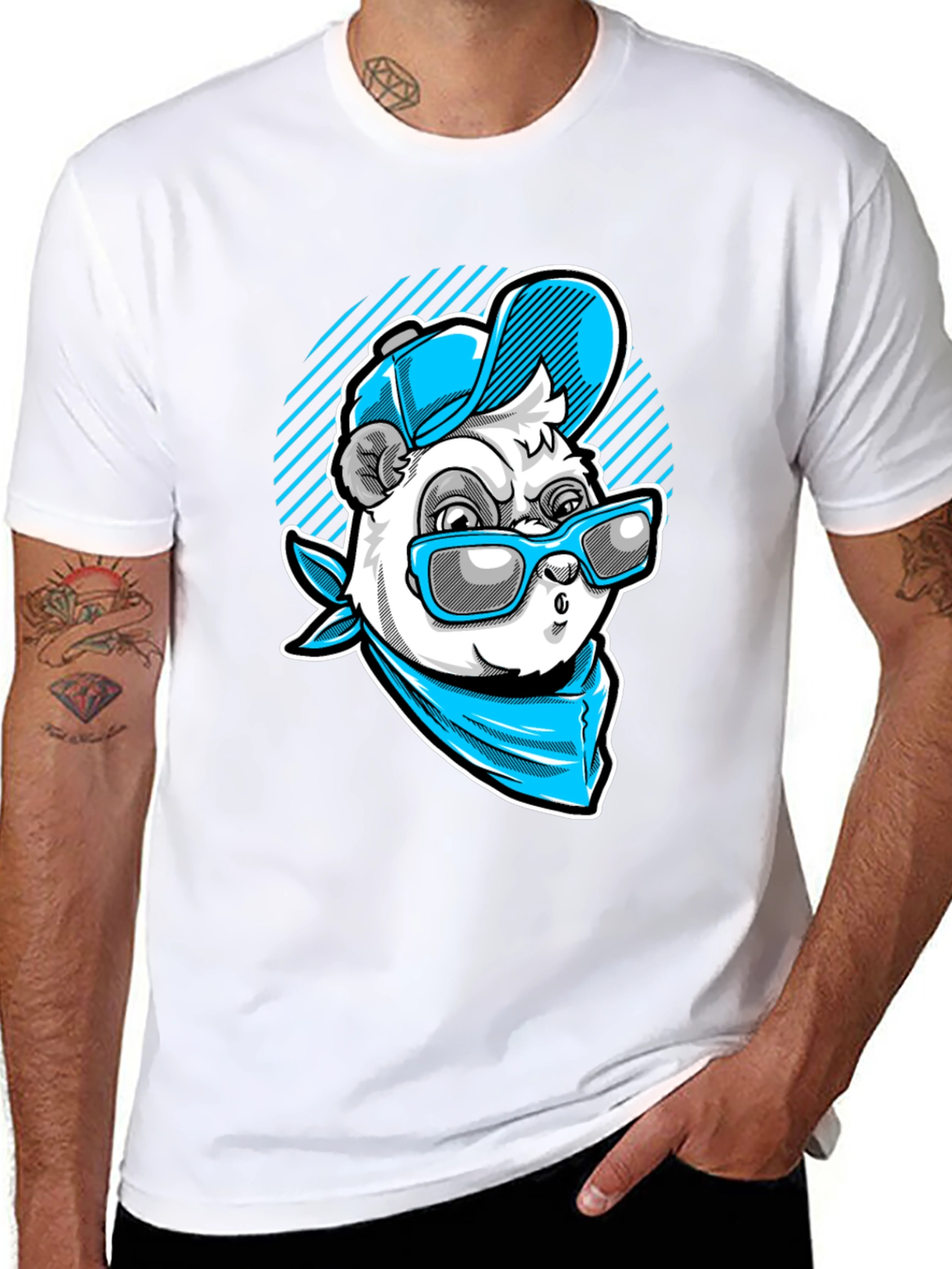 Cool Panda Graphic Tee - Street Style