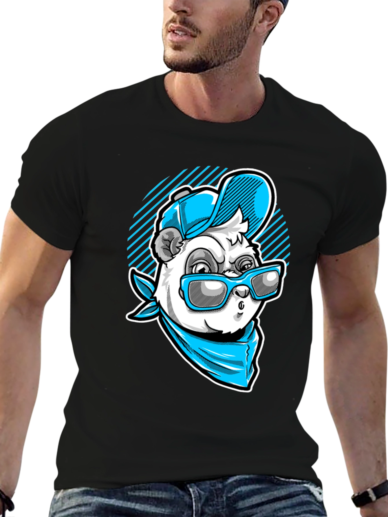 Cool Panda Graphic Tee - Street Style