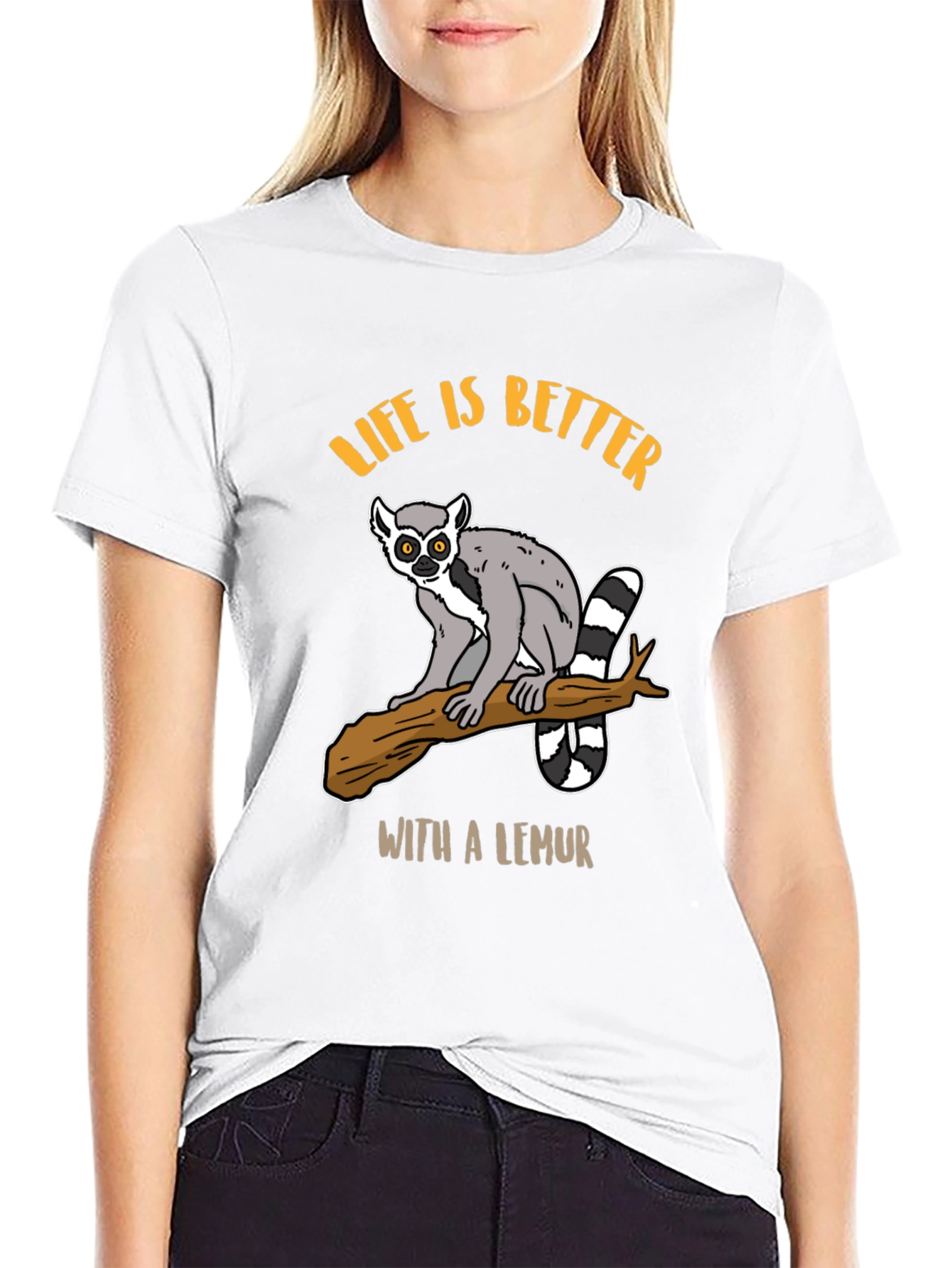 Life is Better with a Lemur Graphic Tee