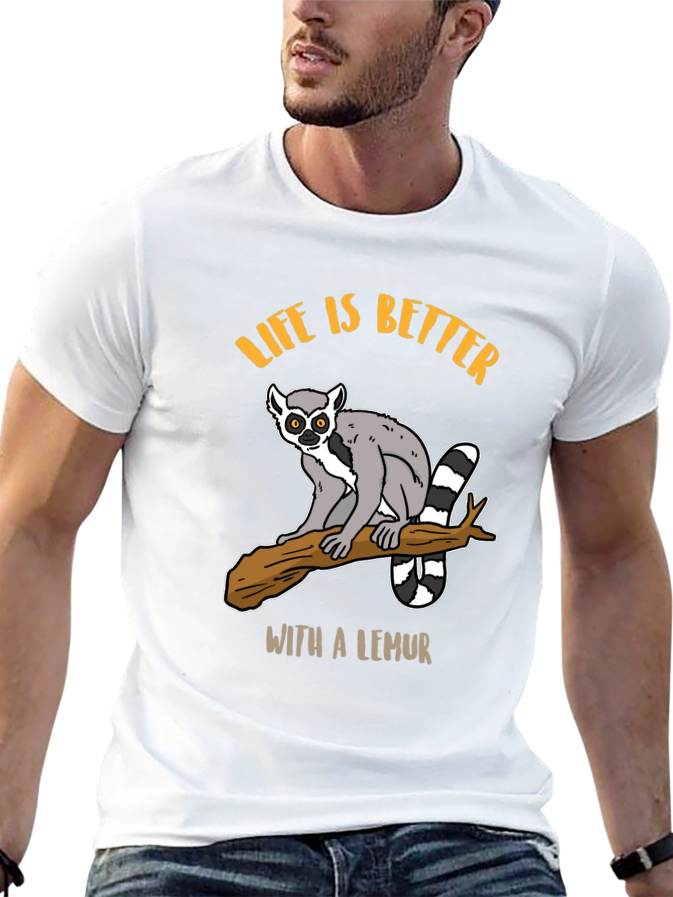 Life is Better with a Lemur Graphic Tee