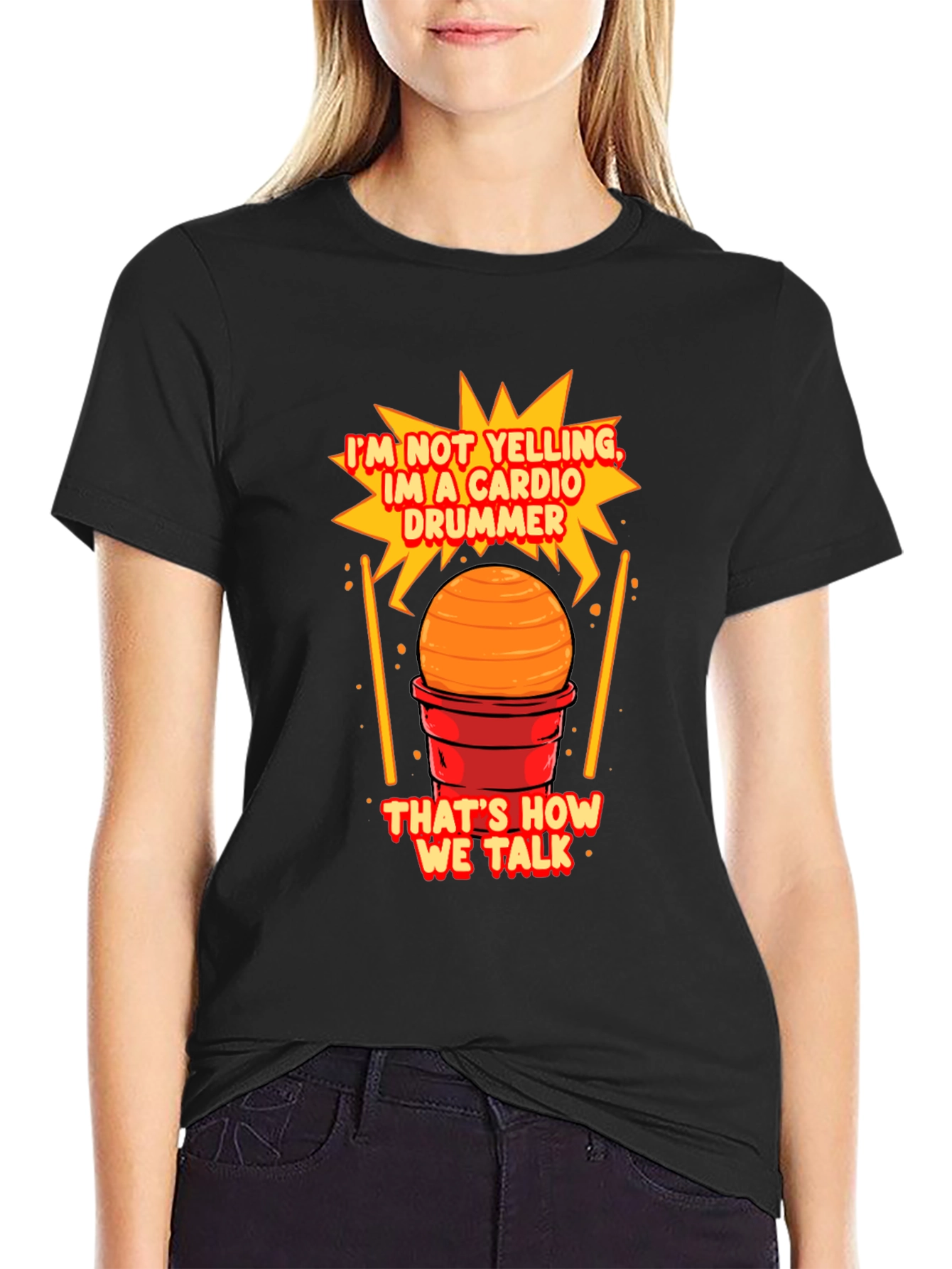 Cardio Drummer T-Shirt - Funny Musician Tee