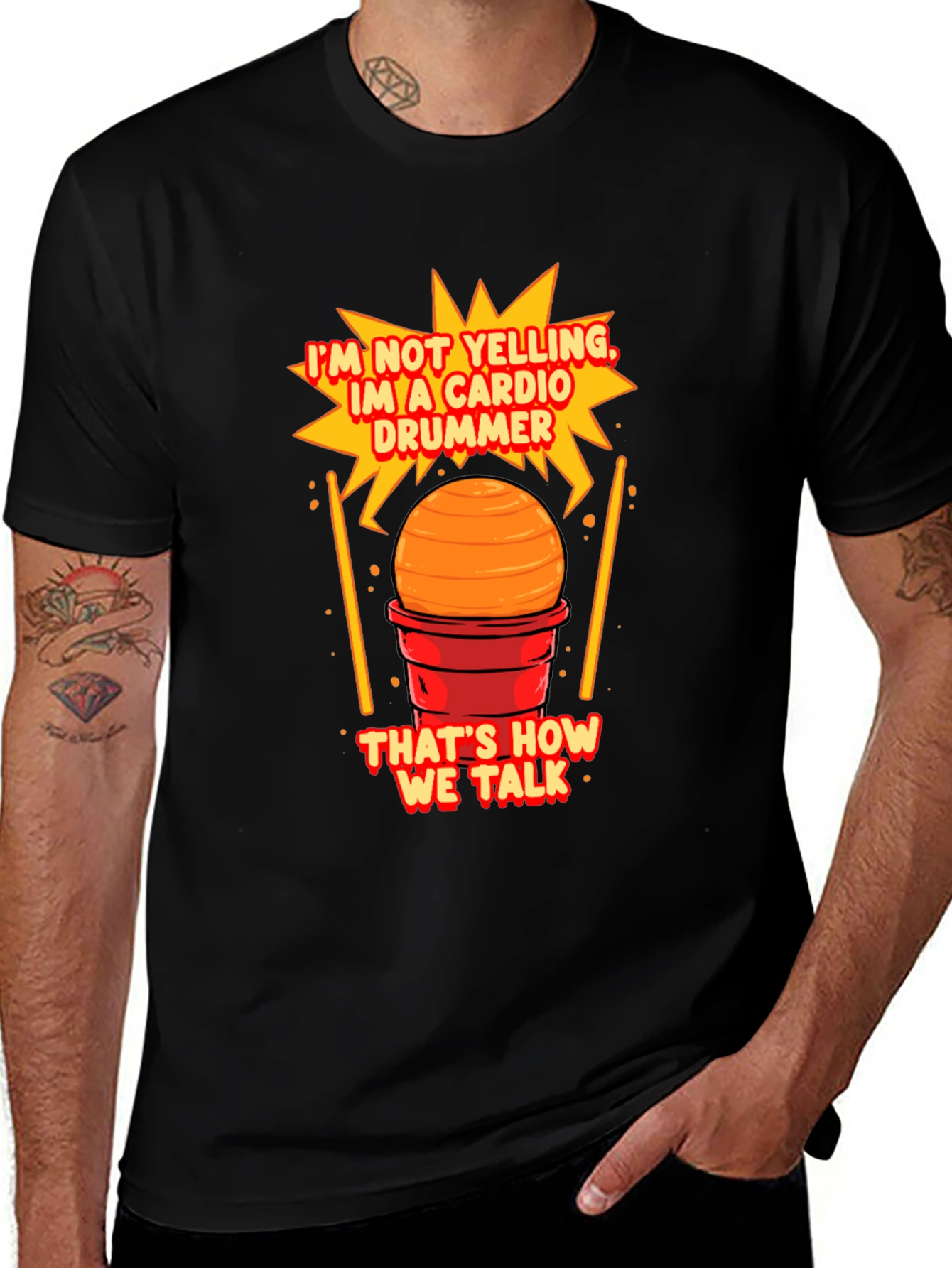 Cardio Drummer T-Shirt - Funny Musician Tee