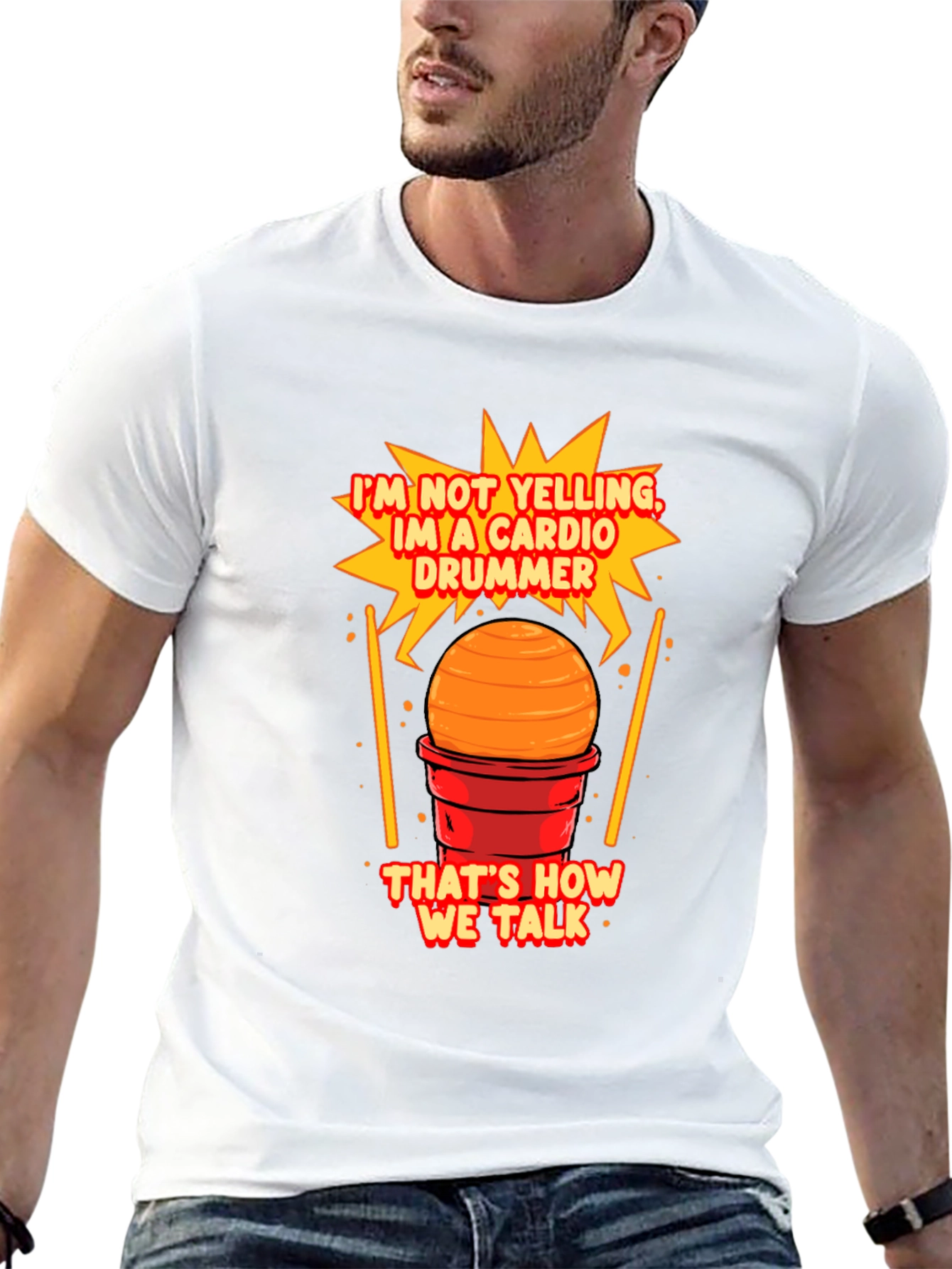 Cardio Drummer T-Shirt - Funny Musician Tee