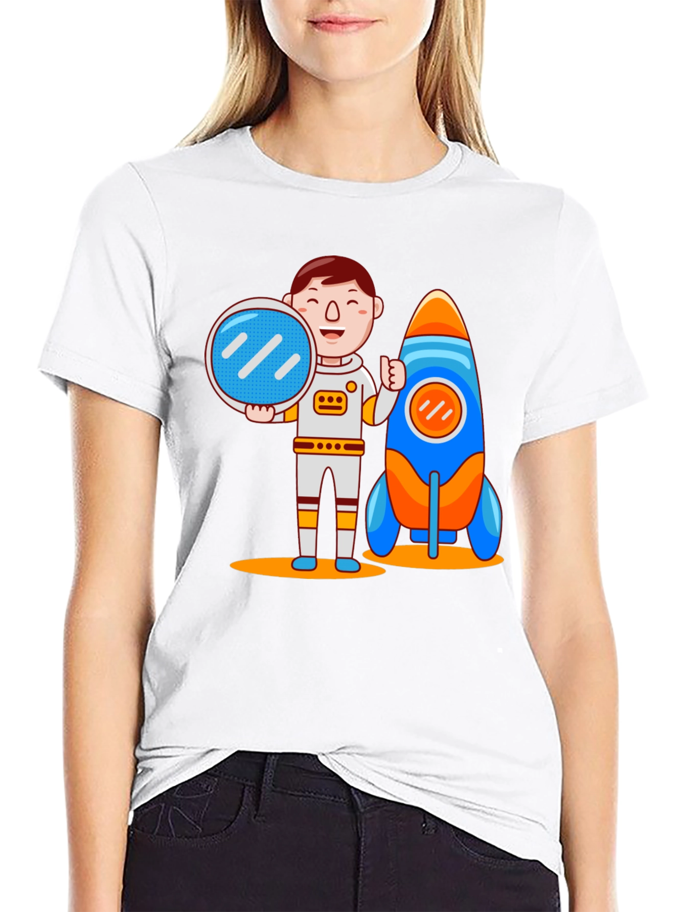 Astronaut & Rocket Graphic Tee - Space Adventure!