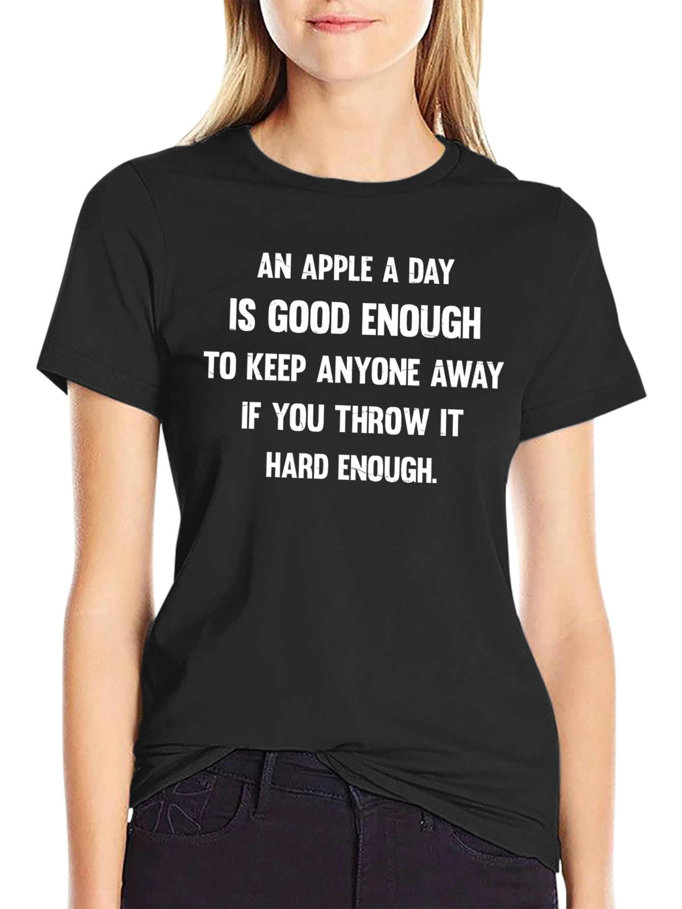 Funny Apple A Day T-Shirt