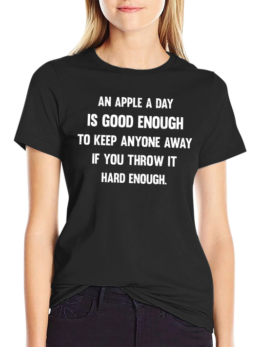 Funny Apple A Day T-Shirt