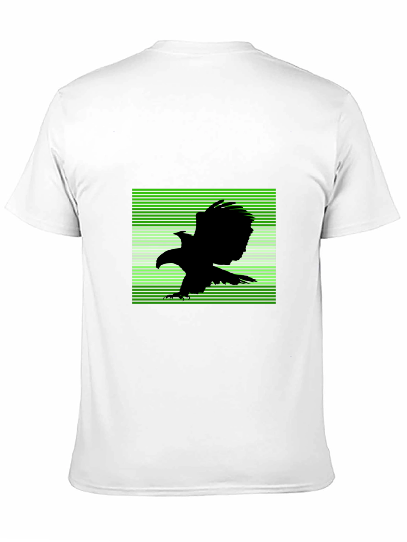 Eagle Graphic Tee - Black Crew Neck Cotton T-Shirt