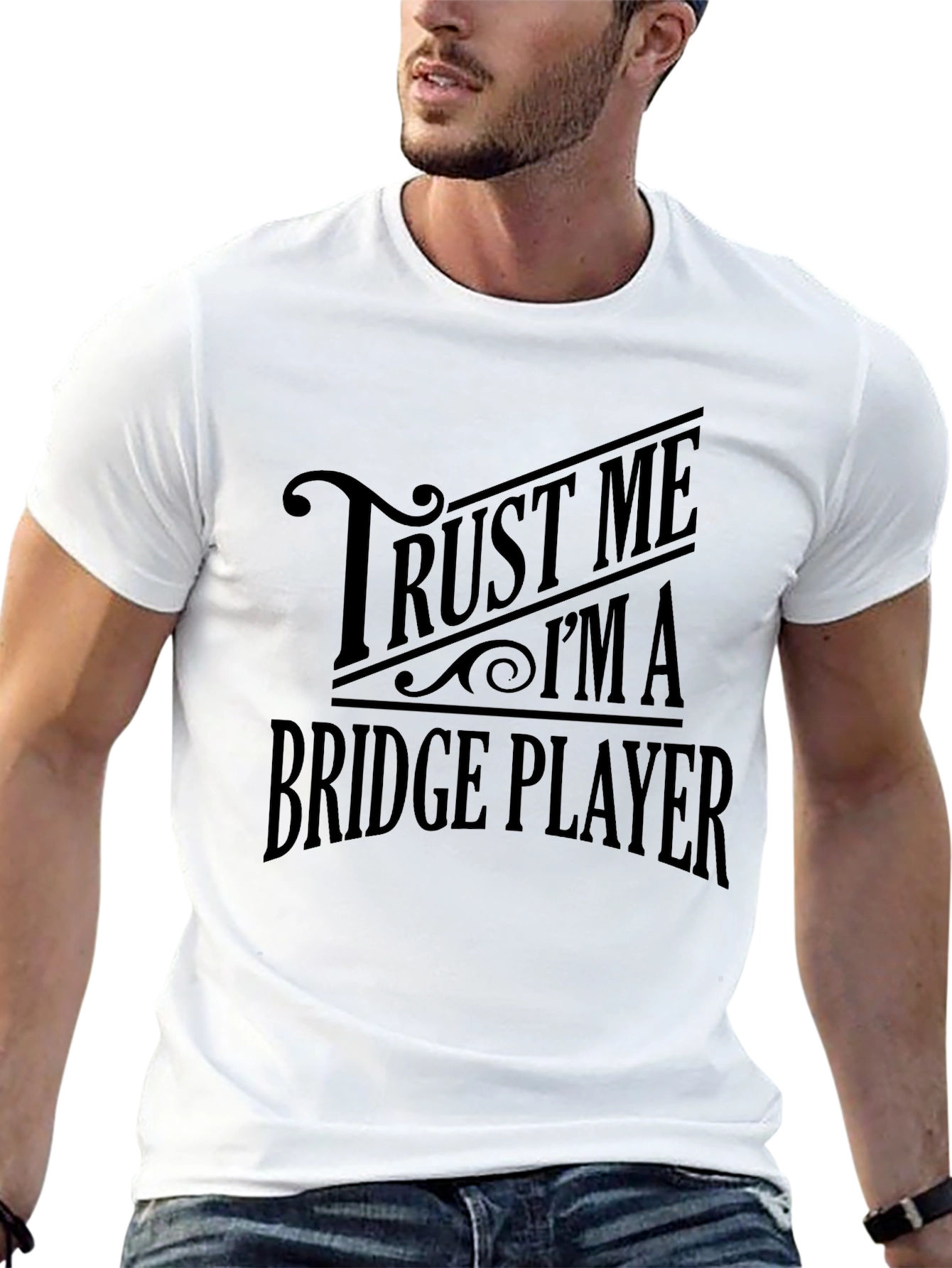 Trust Me Im a Bridge Player Black T-Shirt