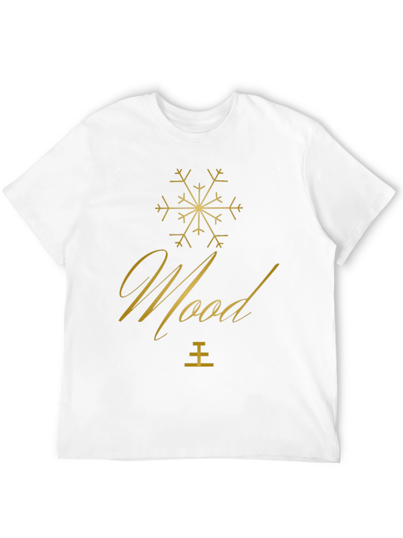 Stylish Mood Graphic Tee - Soft Black T-Shirt