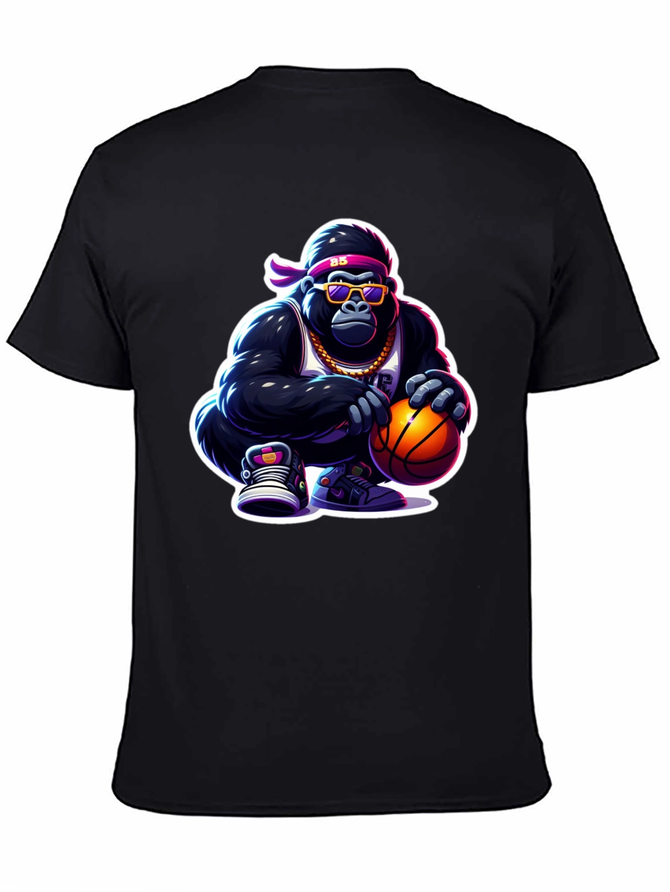 Cool Gorilla Basketball Graphic Tee