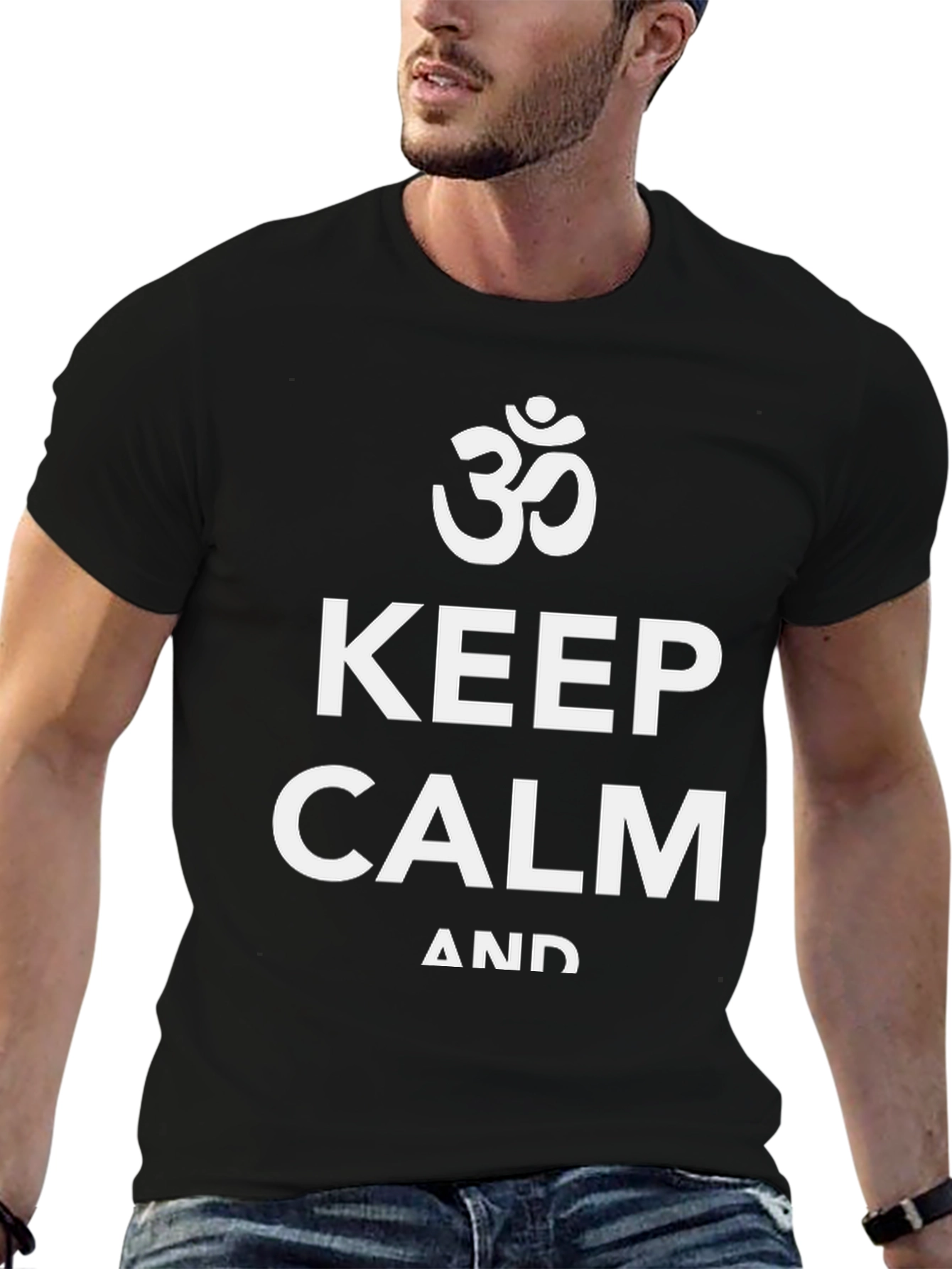 Keep Calm Om Graphic T-Shirt