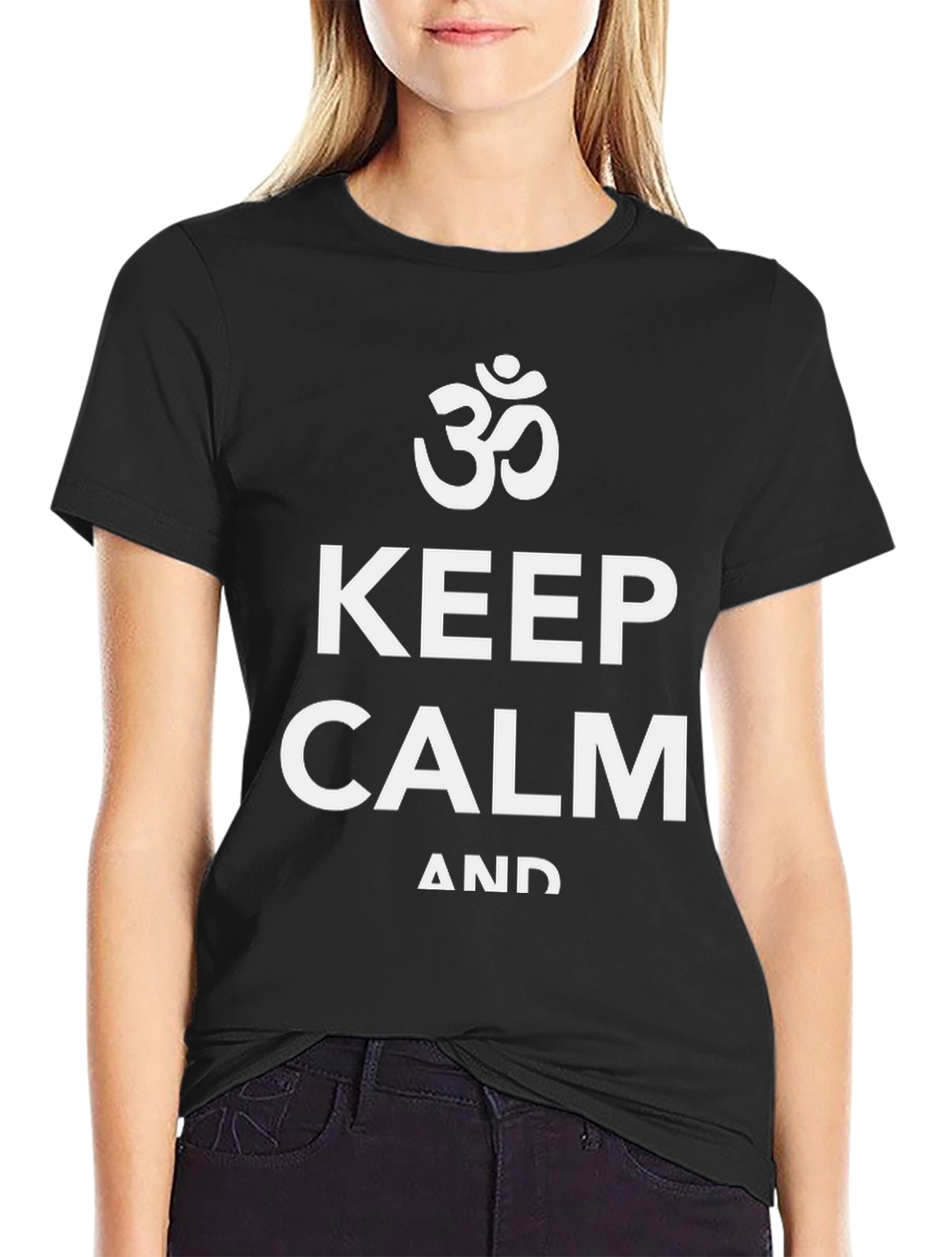 Keep Calm Om Graphic T-Shirt