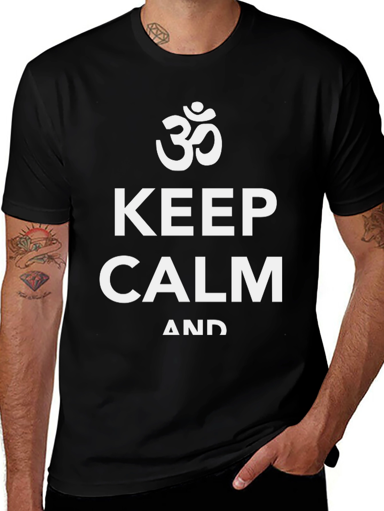 Keep Calm Om Graphic T-Shirt