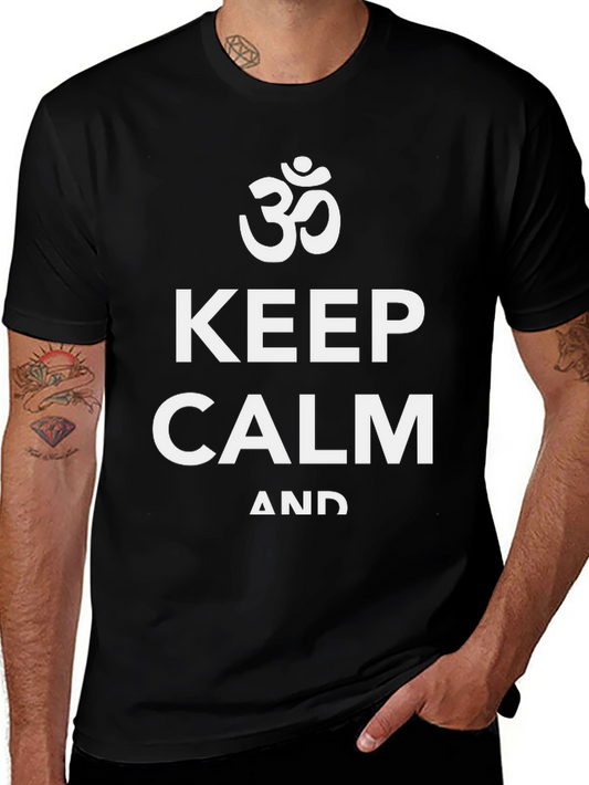 Keep Calm Om Graphic T-Shirt
