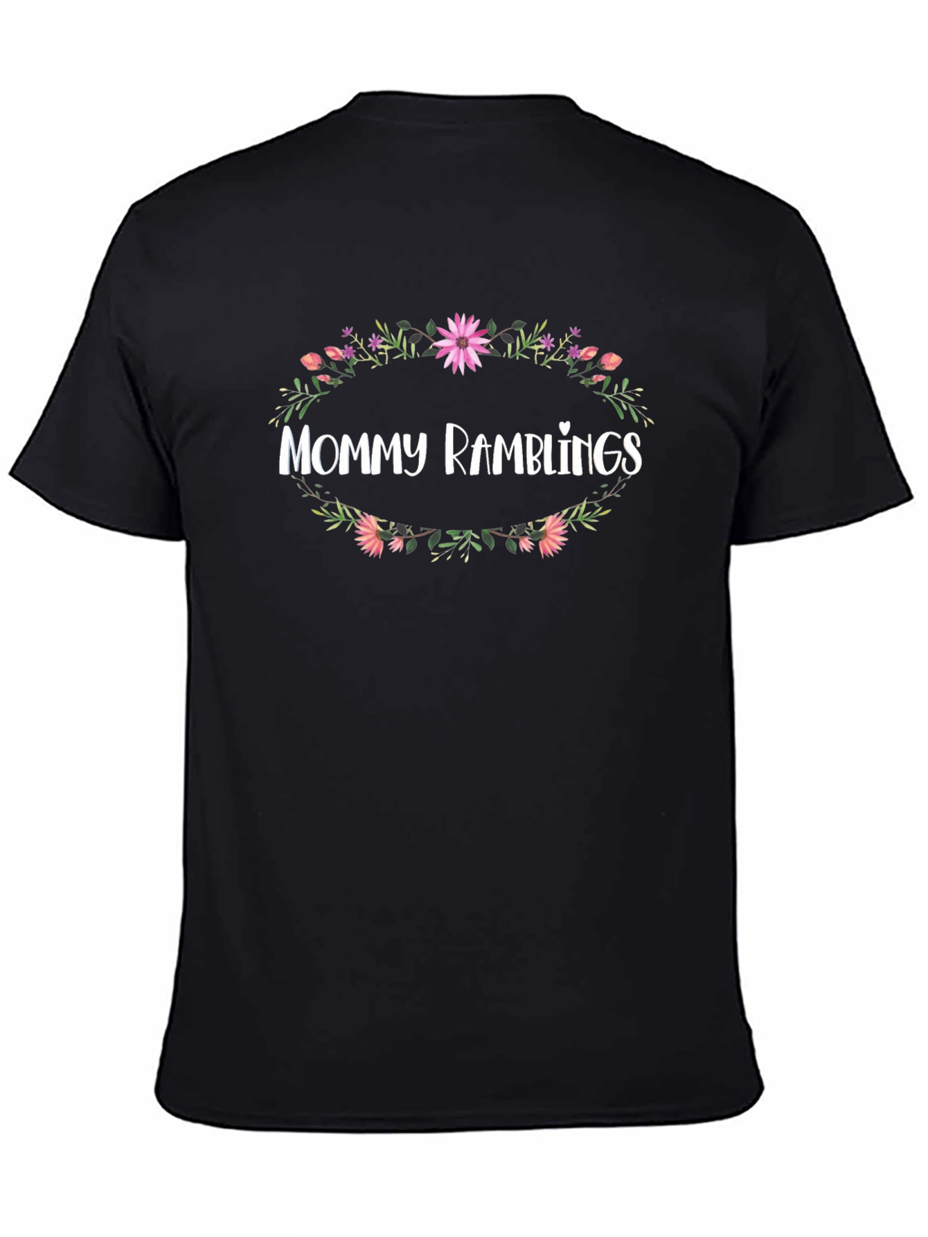 Mommy Ramblings Floral Wreath Graphic Tee