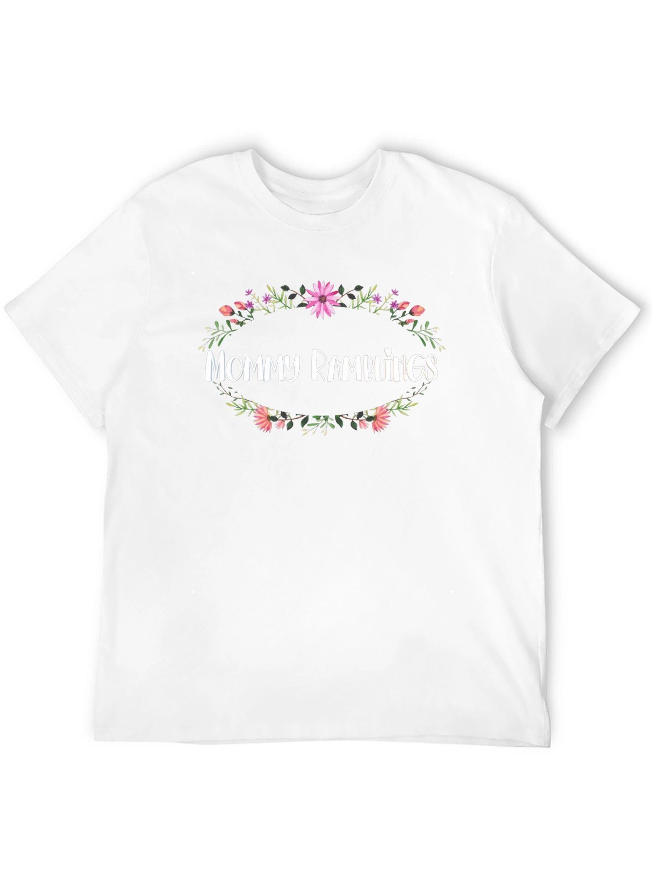 Mommy Ramblings Floral Wreath Graphic Tee