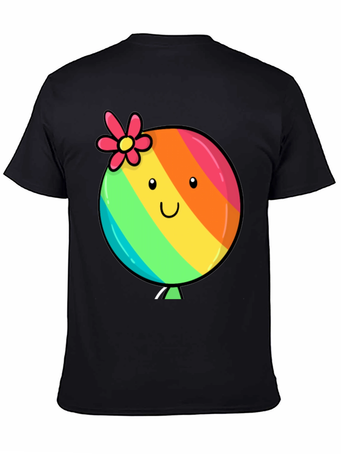 Rainbow Balloon Smile Graphic Tee
