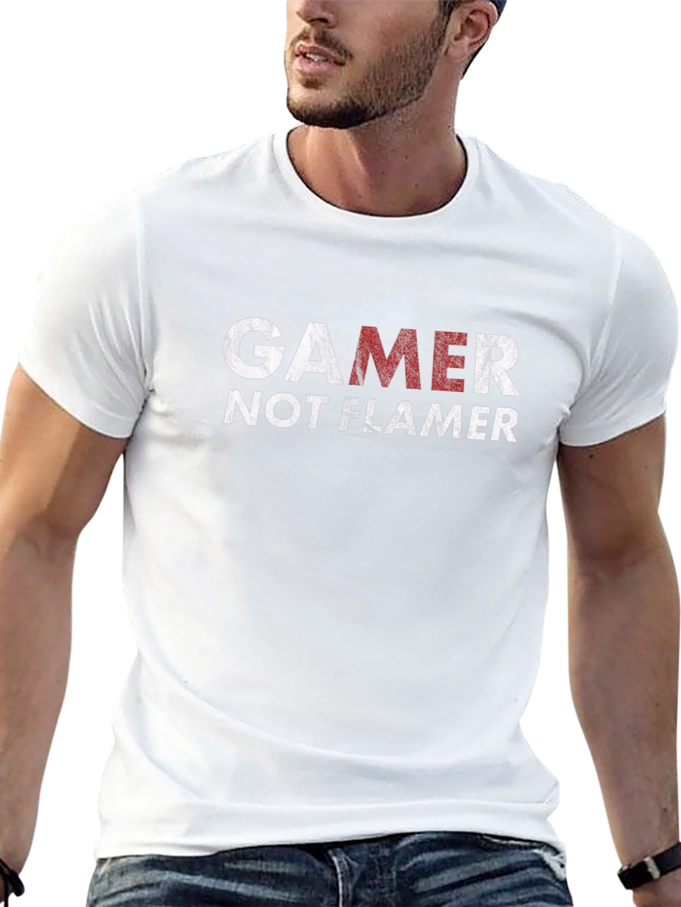 Gamer Not Flamer Graphic Tee - Black T-Shirt