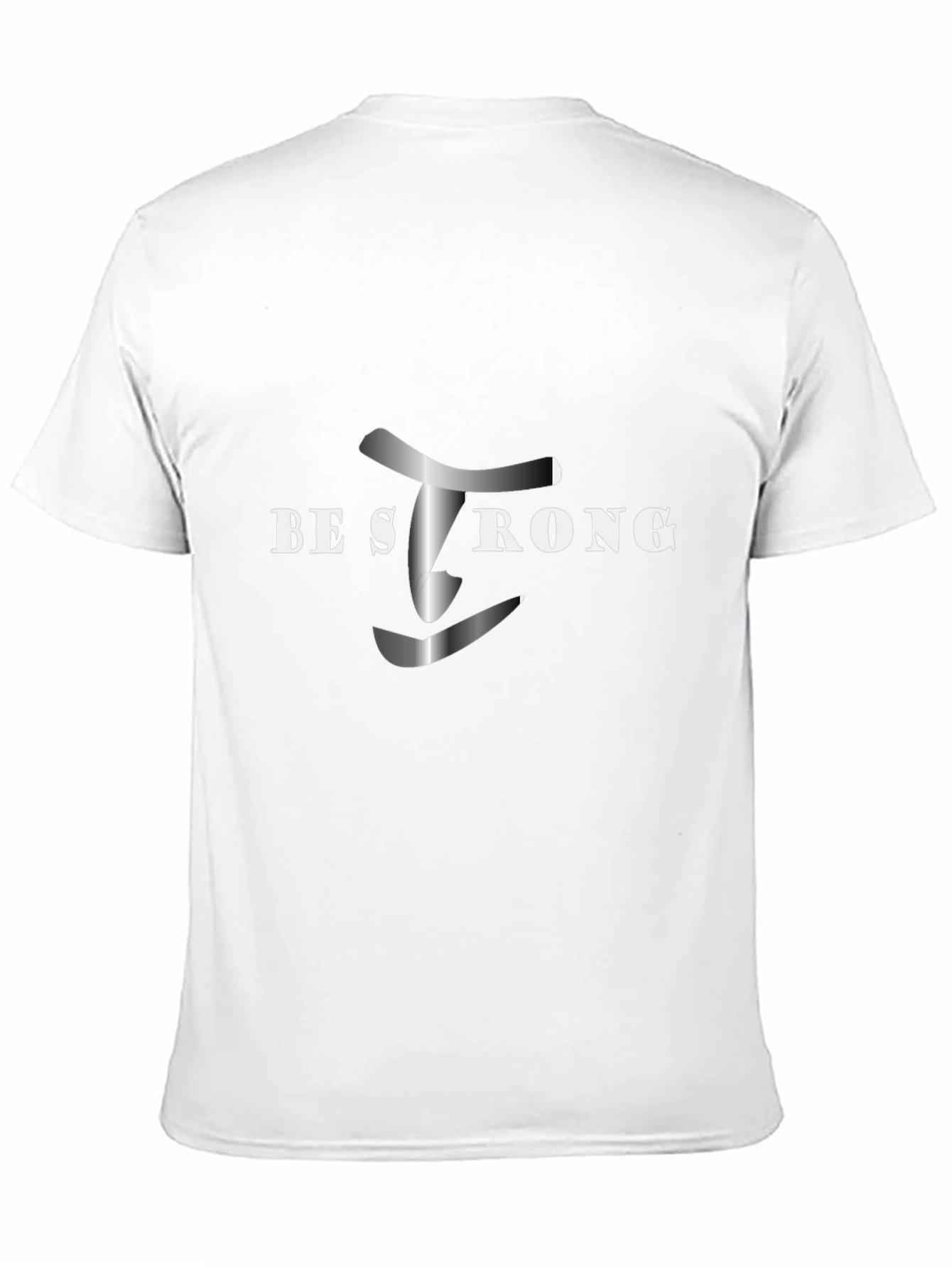 Be Strong Black Graphic Tee - Motivational Shirt