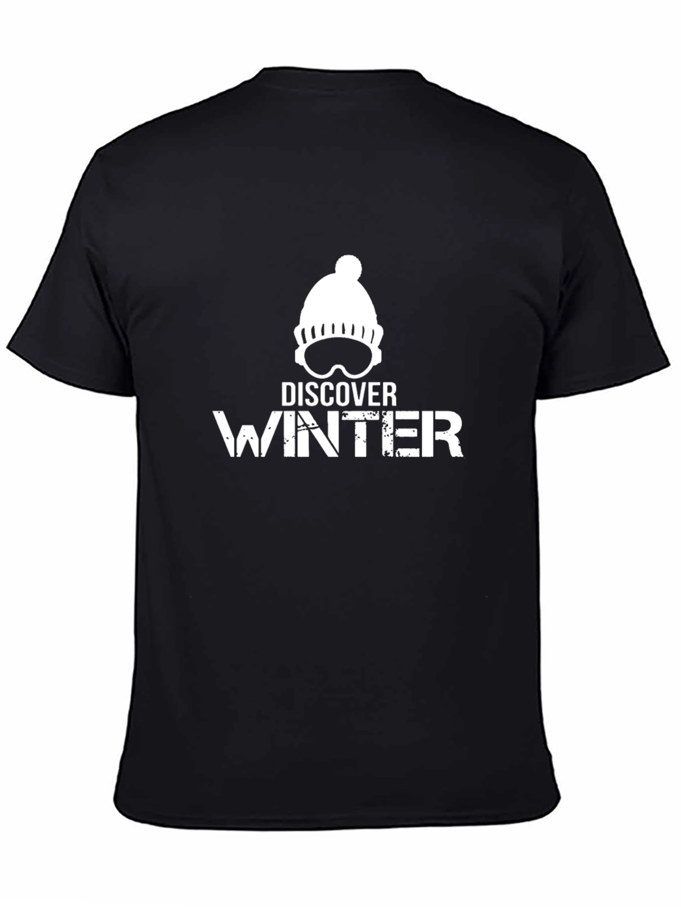 Discover Winter Black Graphic Tee