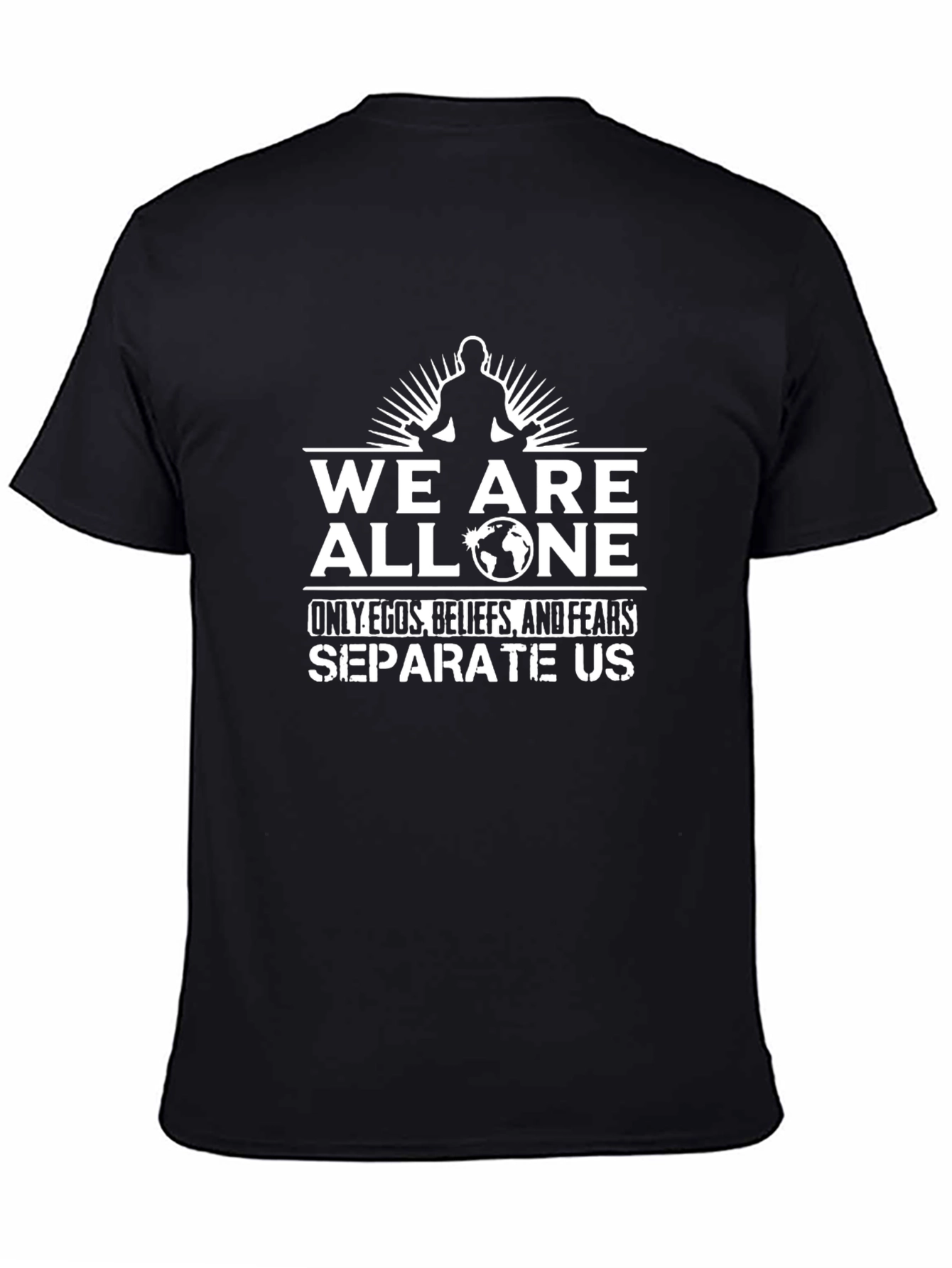 We Are All One Graphic T-Shirt - Black