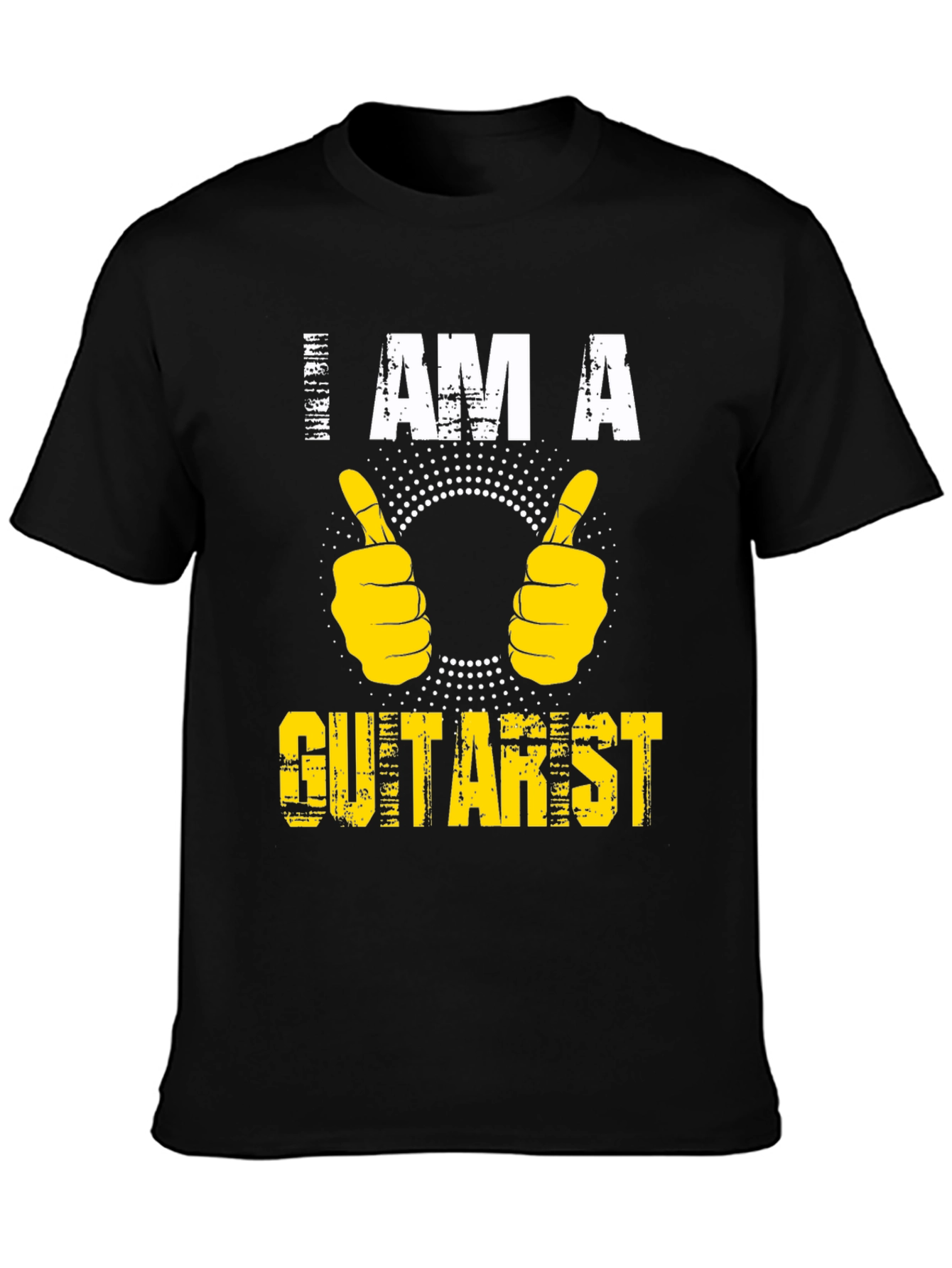 I Am A Guitarist Graphic T-Shirt - Black
