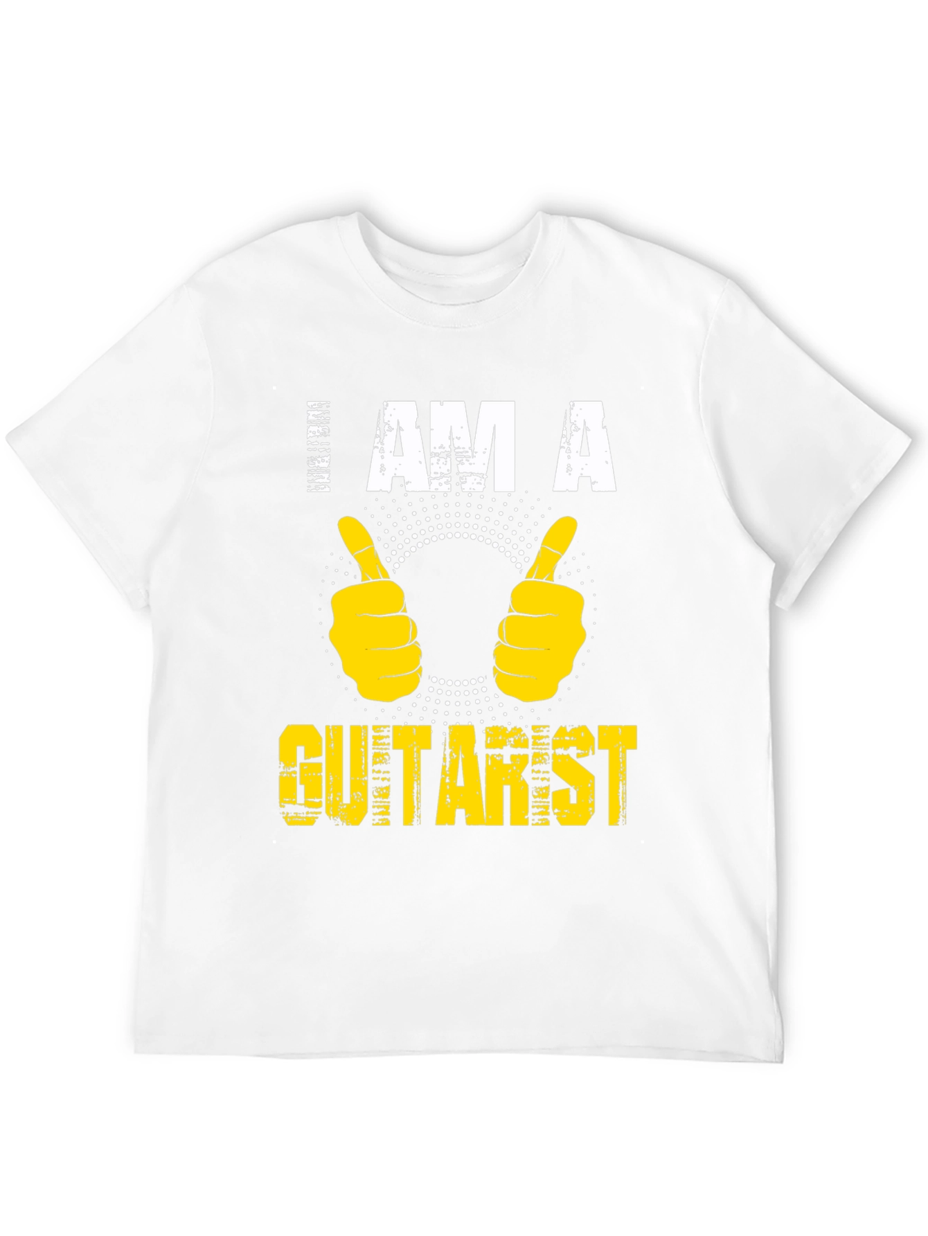 I Am A Guitarist Graphic T-Shirt - Black