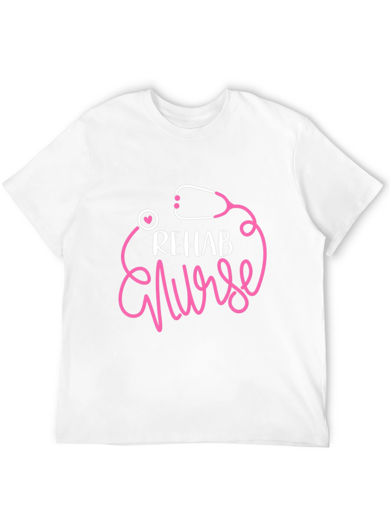 Rehab Nurse T-Shirt - Stethoscope Graphic Tee